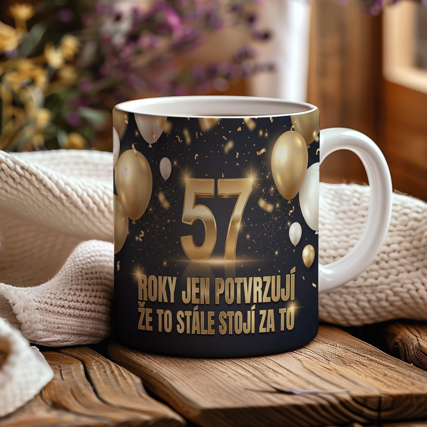 Narozeninový hrnek 57 let – ROKY JEN POTVRZUJÍ, ŽE TO STÁLE STOJÍ ZA TO