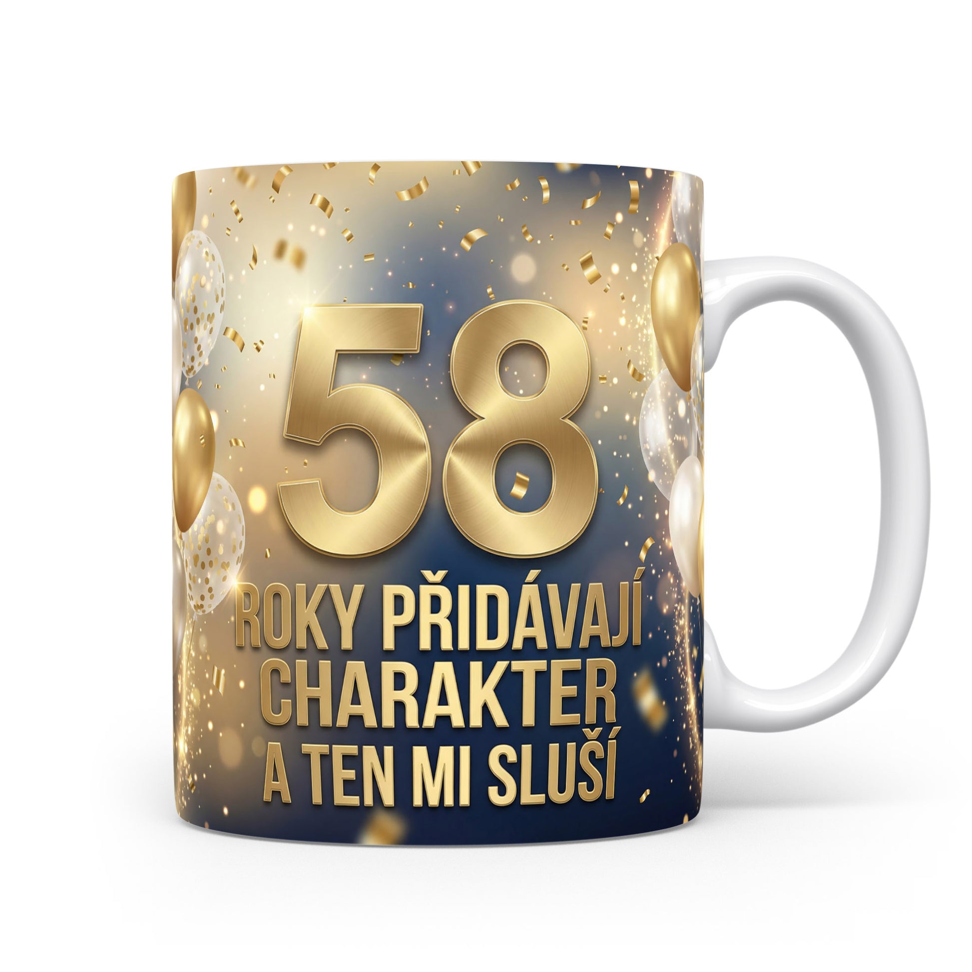 Narozeninový hrnek s věkem 58