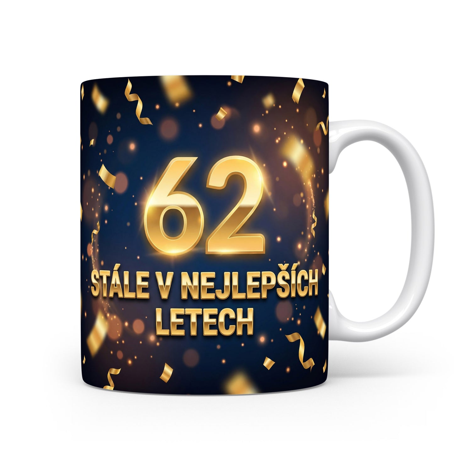 Narozeninový hrnek s číslem 62