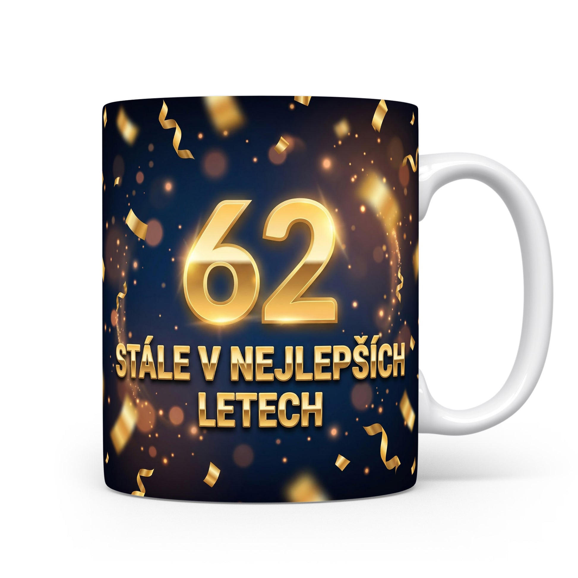 Narozeninový hrnek s číslem 62