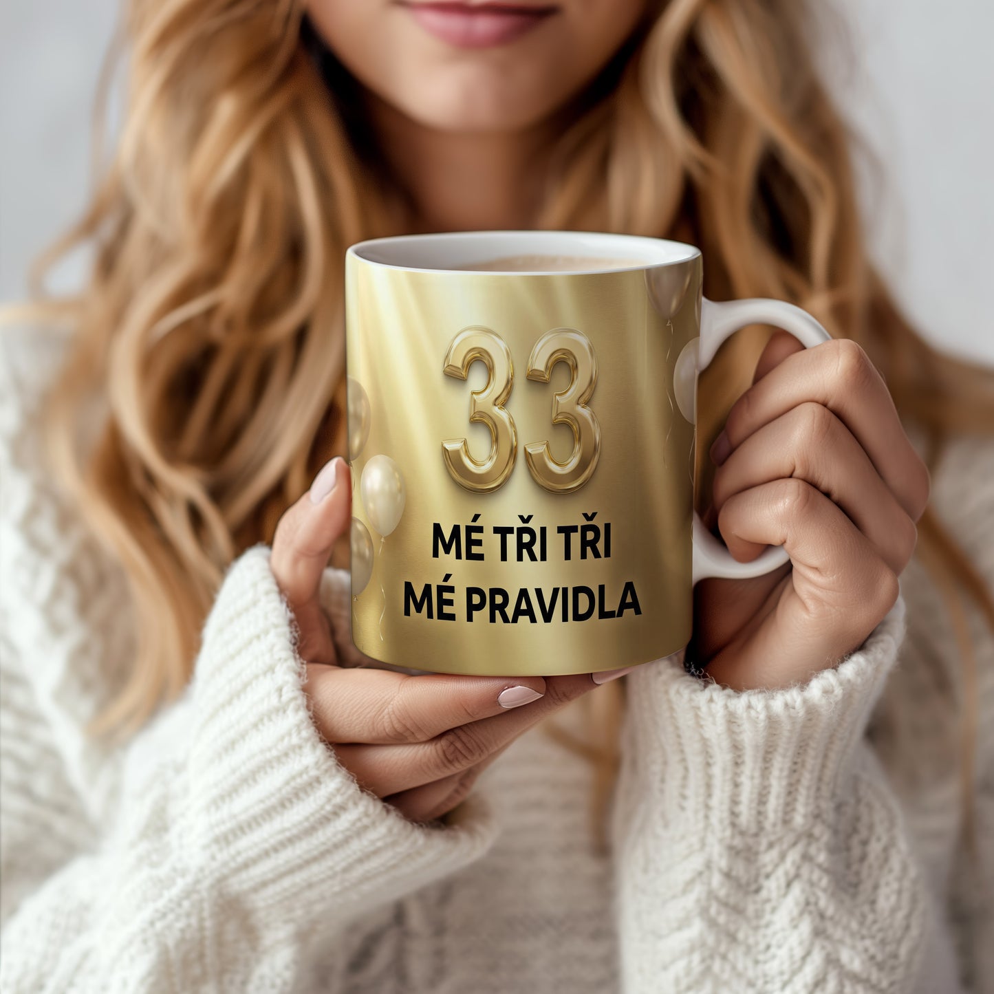 Narozeninový hrnek 33 let – MÉ TŘI TŘI MÉ PRAVIDLA