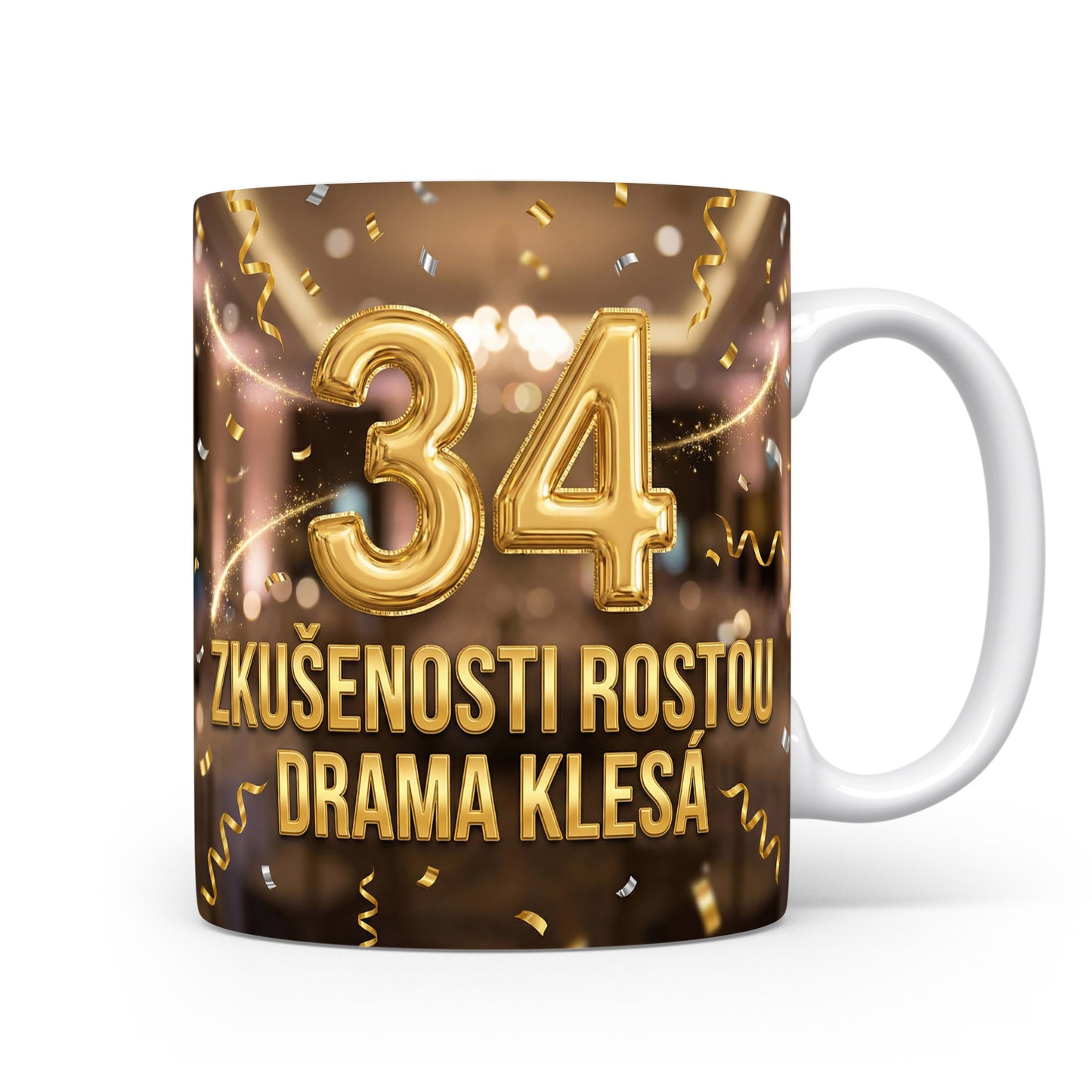 Narozeninový hrnek s číslem 34