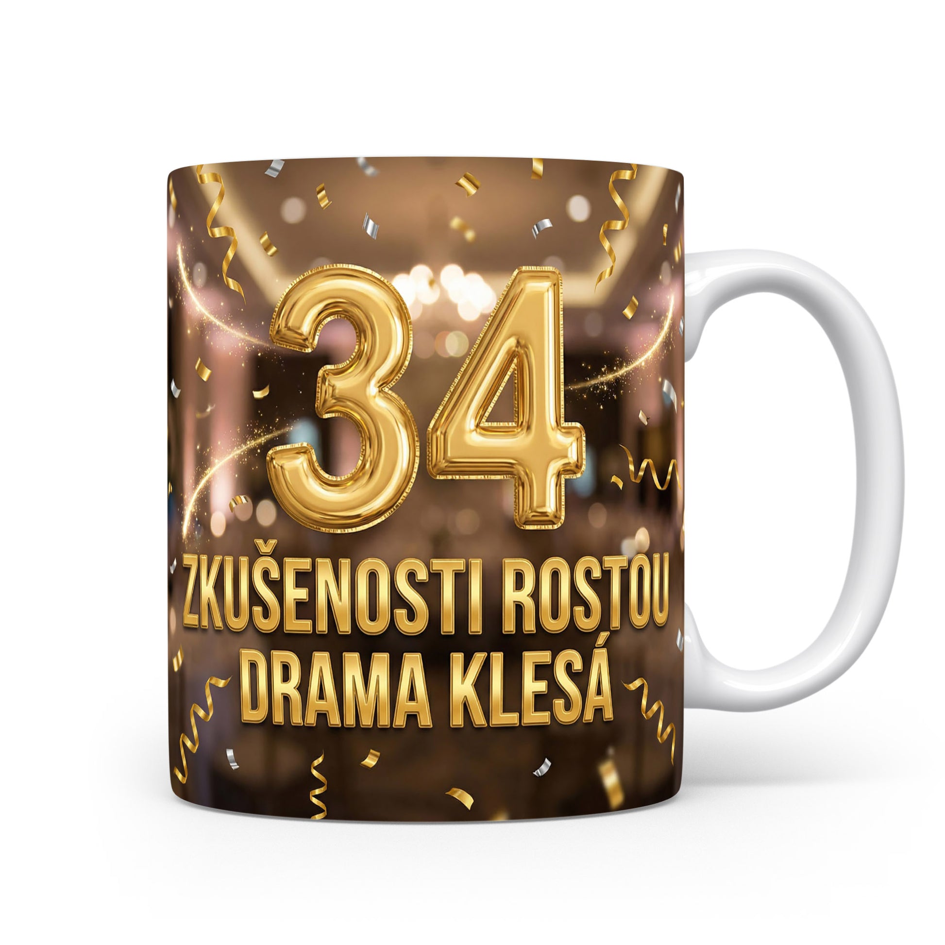 Narozeninový hrnek s číslem 34