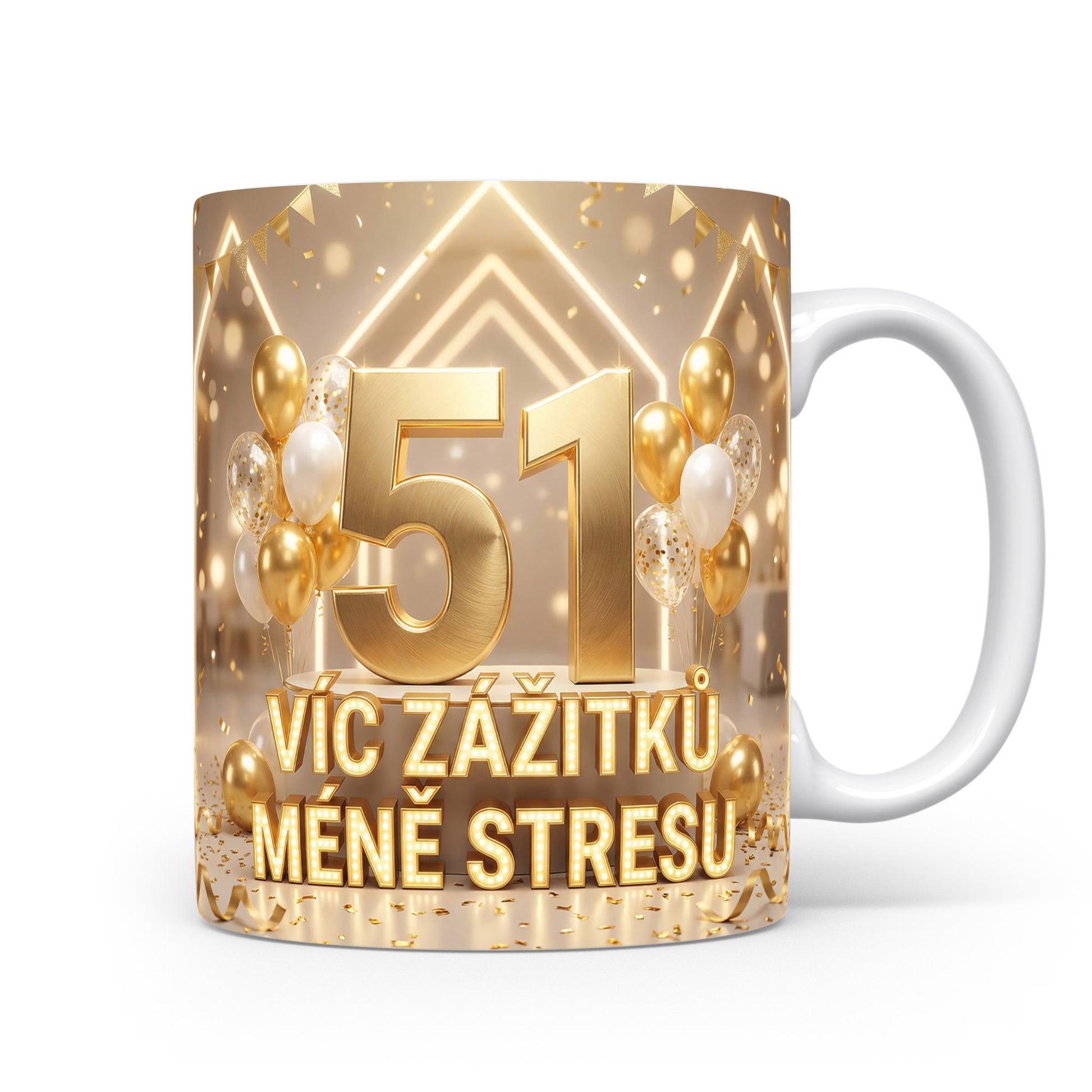 Narozeninový hrnek s číslem 51
