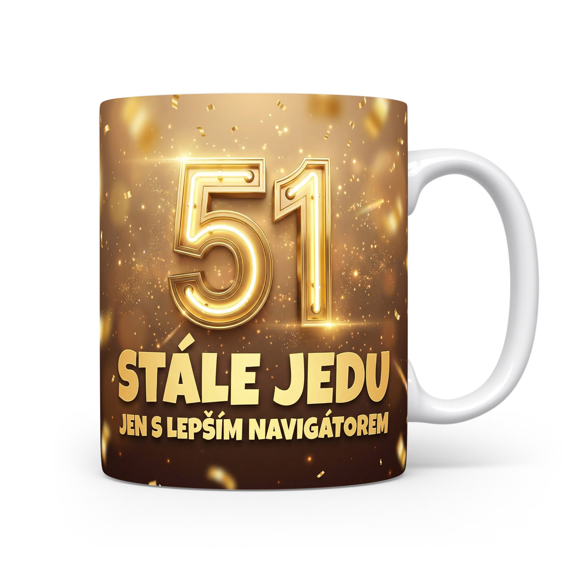 Narozeninový hrnek s číslem 51