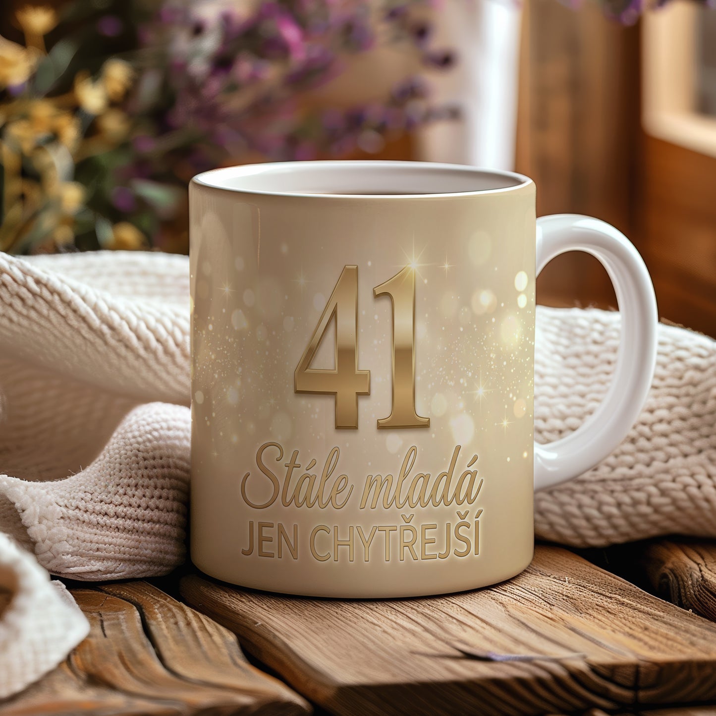 Narozeninový hrnek 41 let – Stále mladá, jen chytřejší