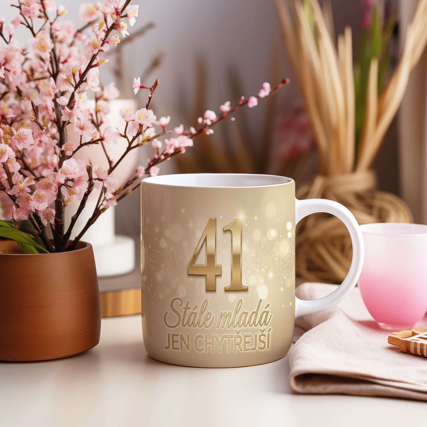 Narozeninový hrnek 41 let – Stále mladá, jen chytřejší