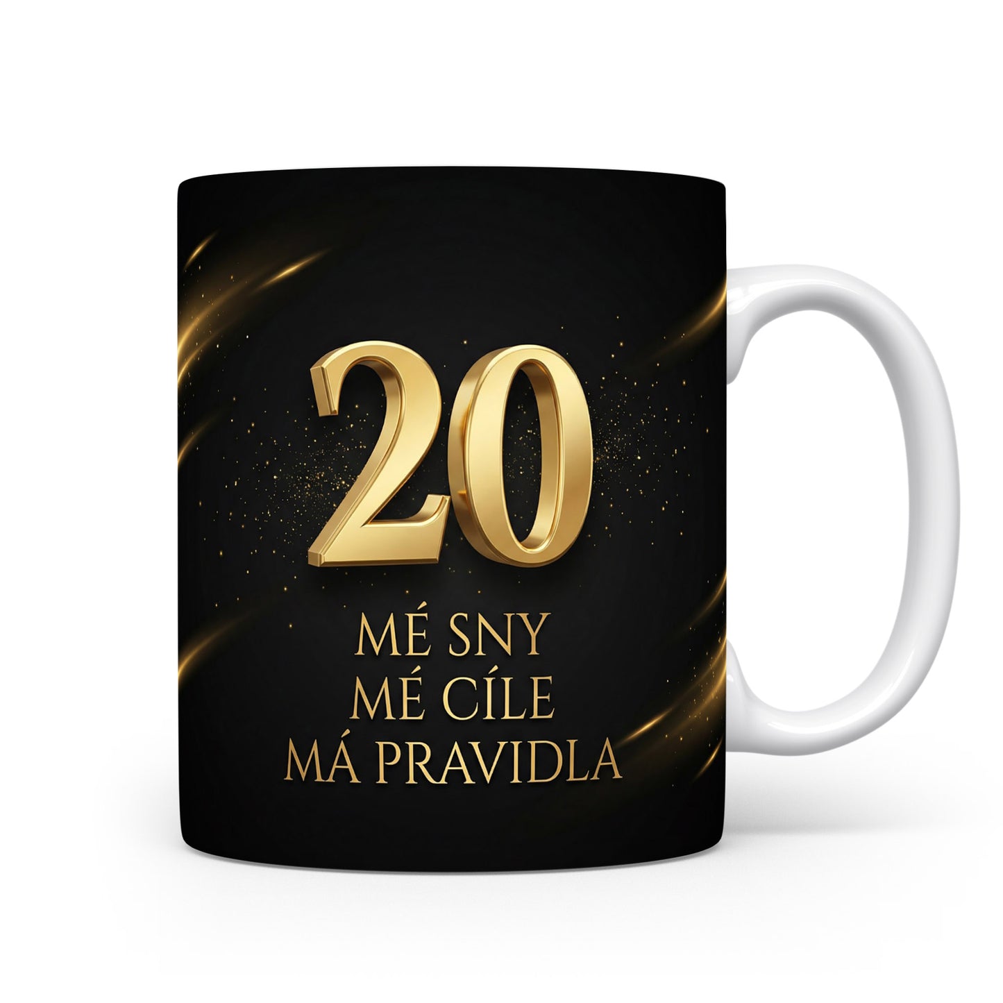 Hrnček s číslem 20 a motivačním textem
