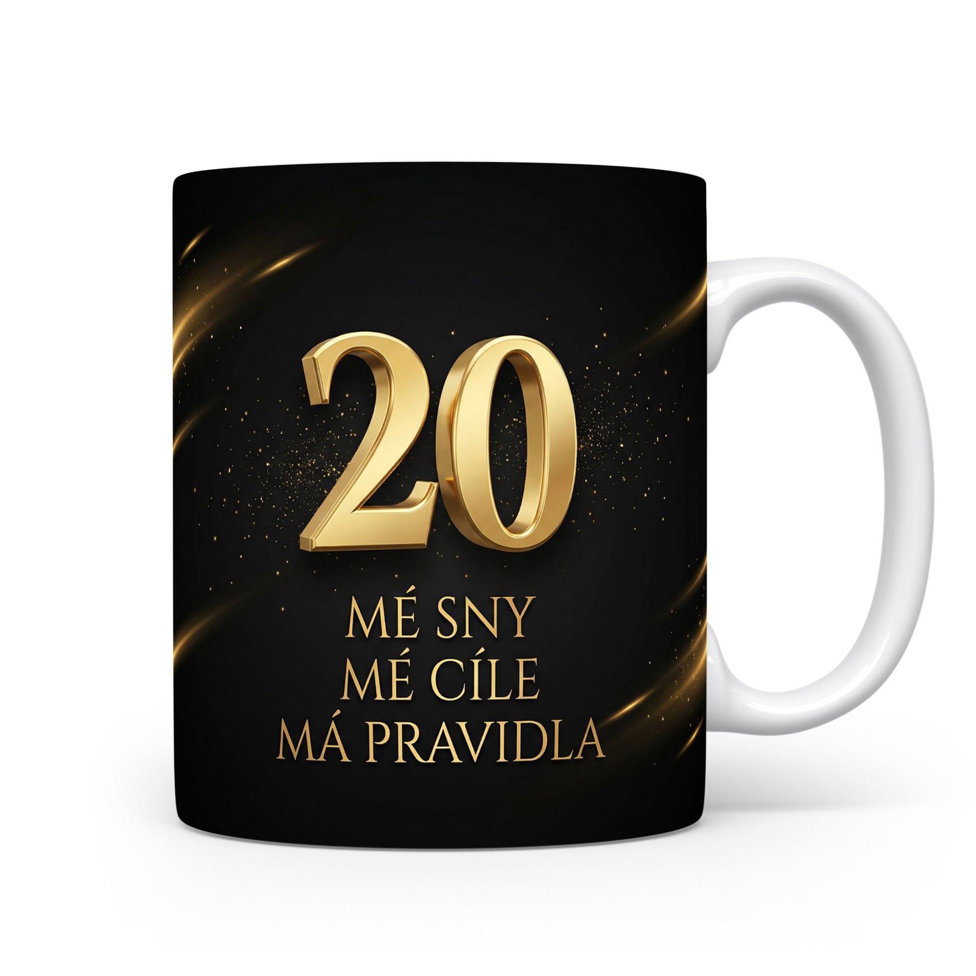 Hrnček s číslem 20 a motivačním textem