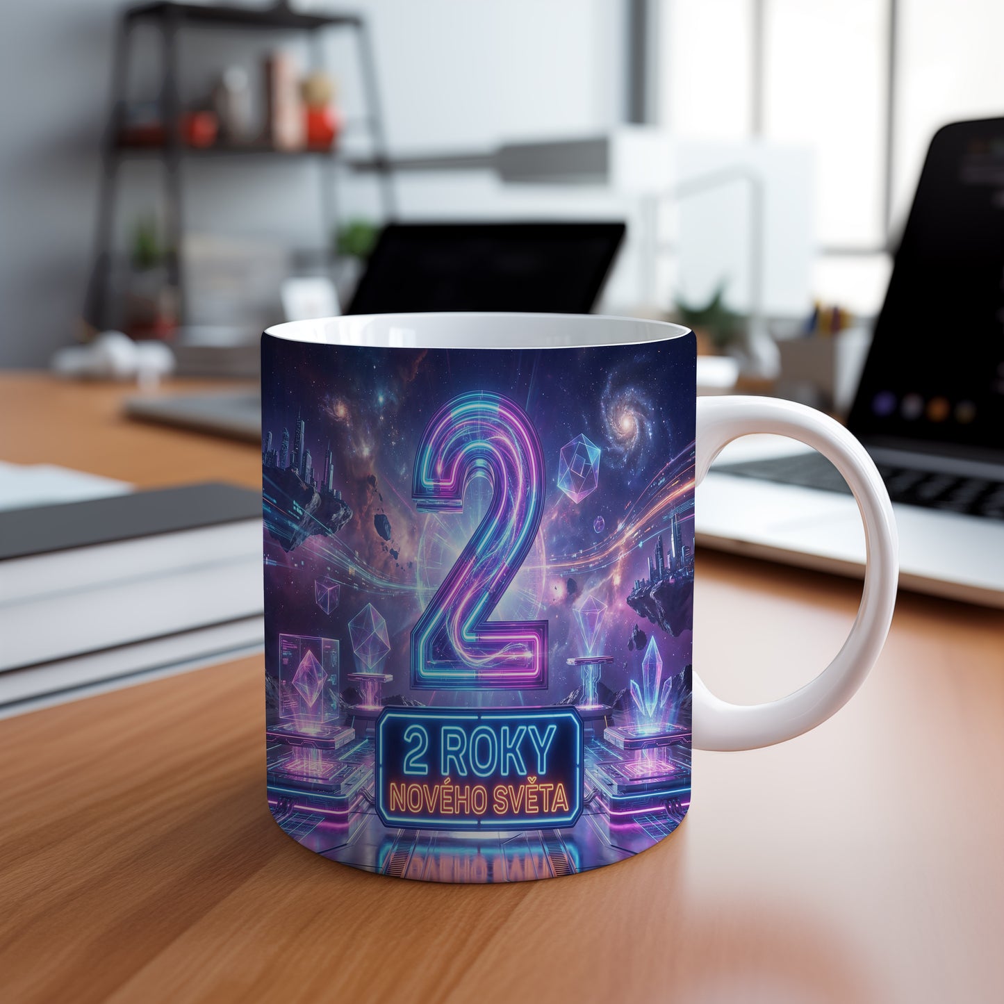 Narozeninový hrnek 2 roky – 2 ROKY NOVÉHO SVĚTA