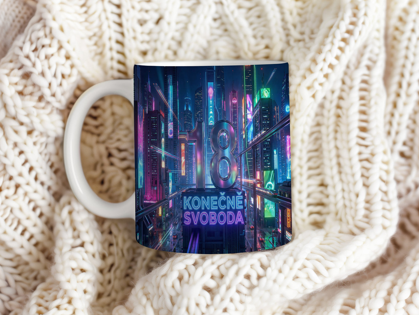 Narozeninový hrnek 18 let – KONEČNĚ SVOBODA