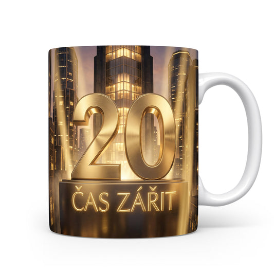 Hrnček s nápisem ČAS ZÁŘIT