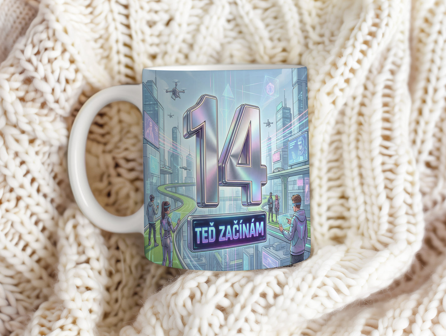 Narozeninový hrnek 14 let – TEĎ ZAČÍNÁM