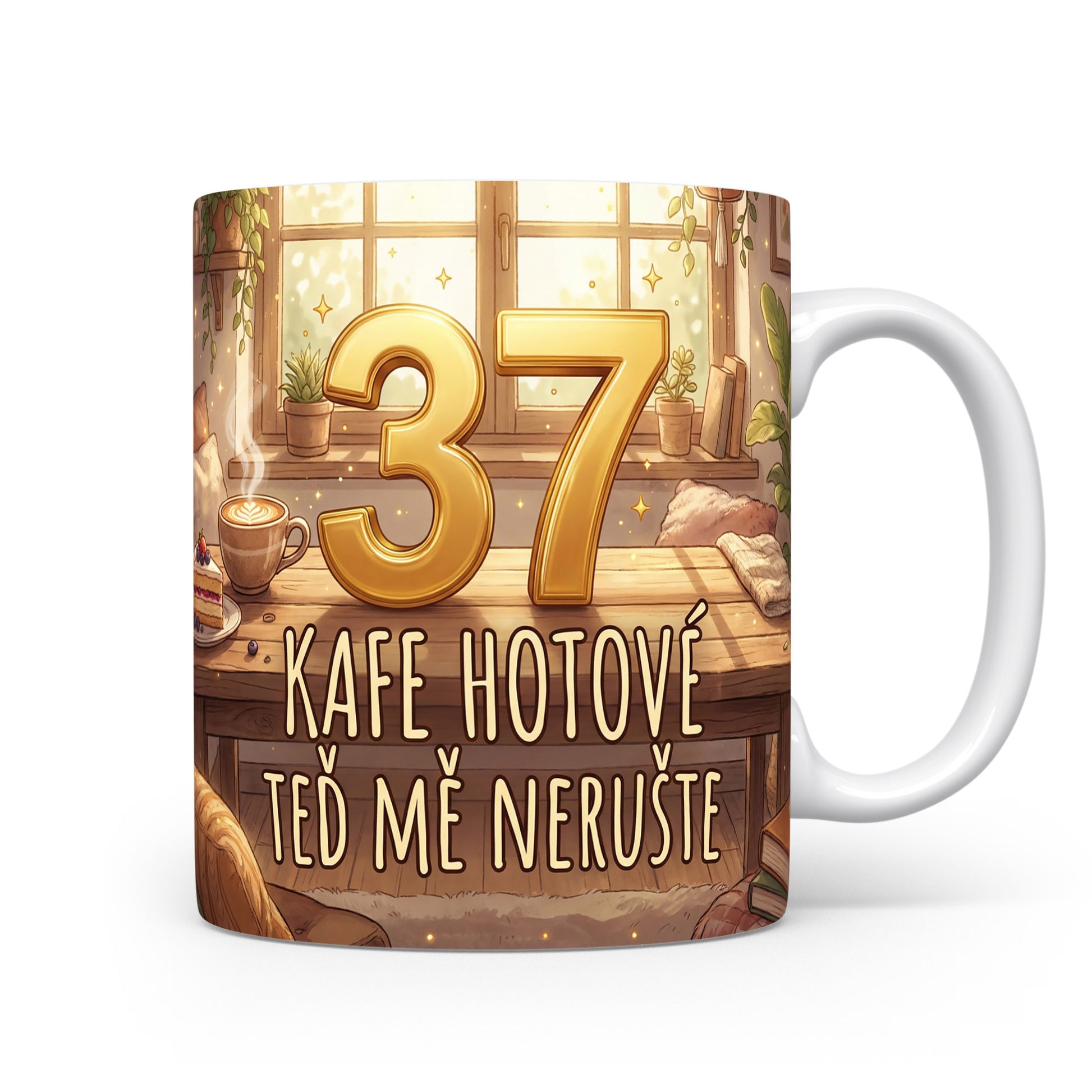 Narozeninový hrnek s věkem 37 a hláškou
