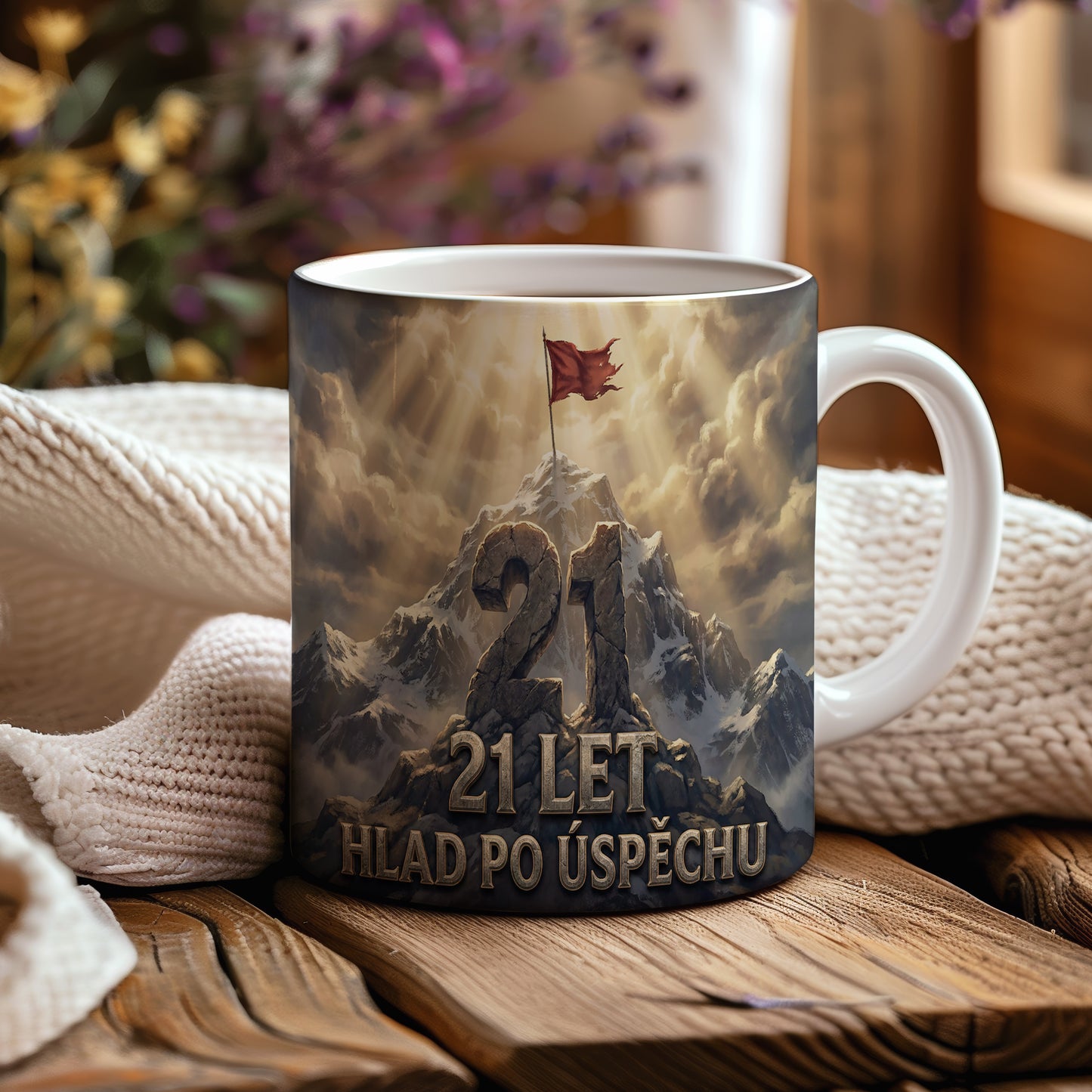 Narozeninový hrnek 21 let – HLAD PO ÚSPĚCHU