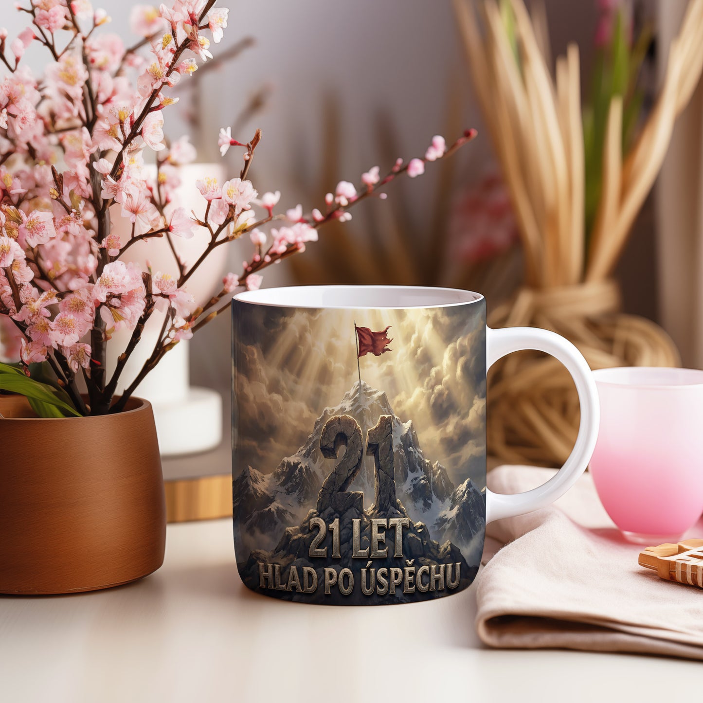 Narozeninový hrnek 21 let – HLAD PO ÚSPĚCHU