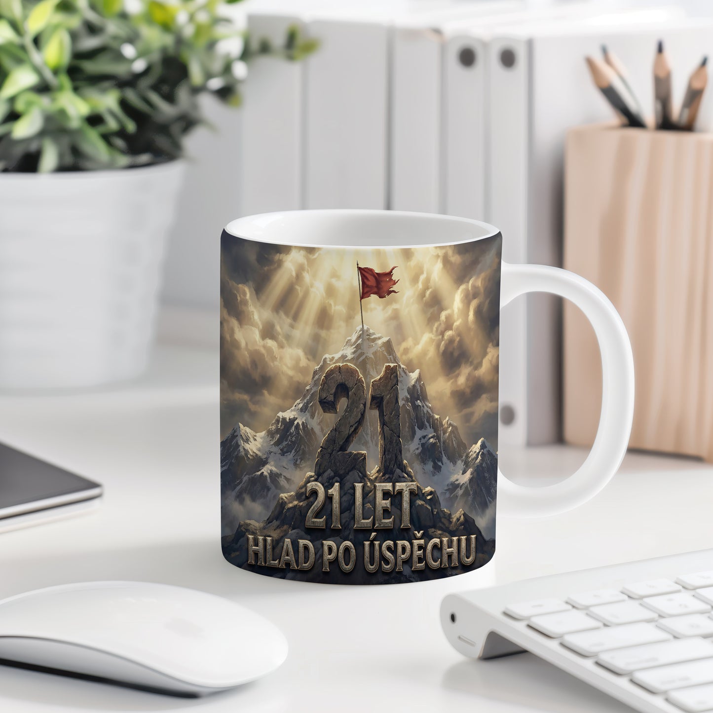 Narozeninový hrnek 21 let – HLAD PO ÚSPĚCHU