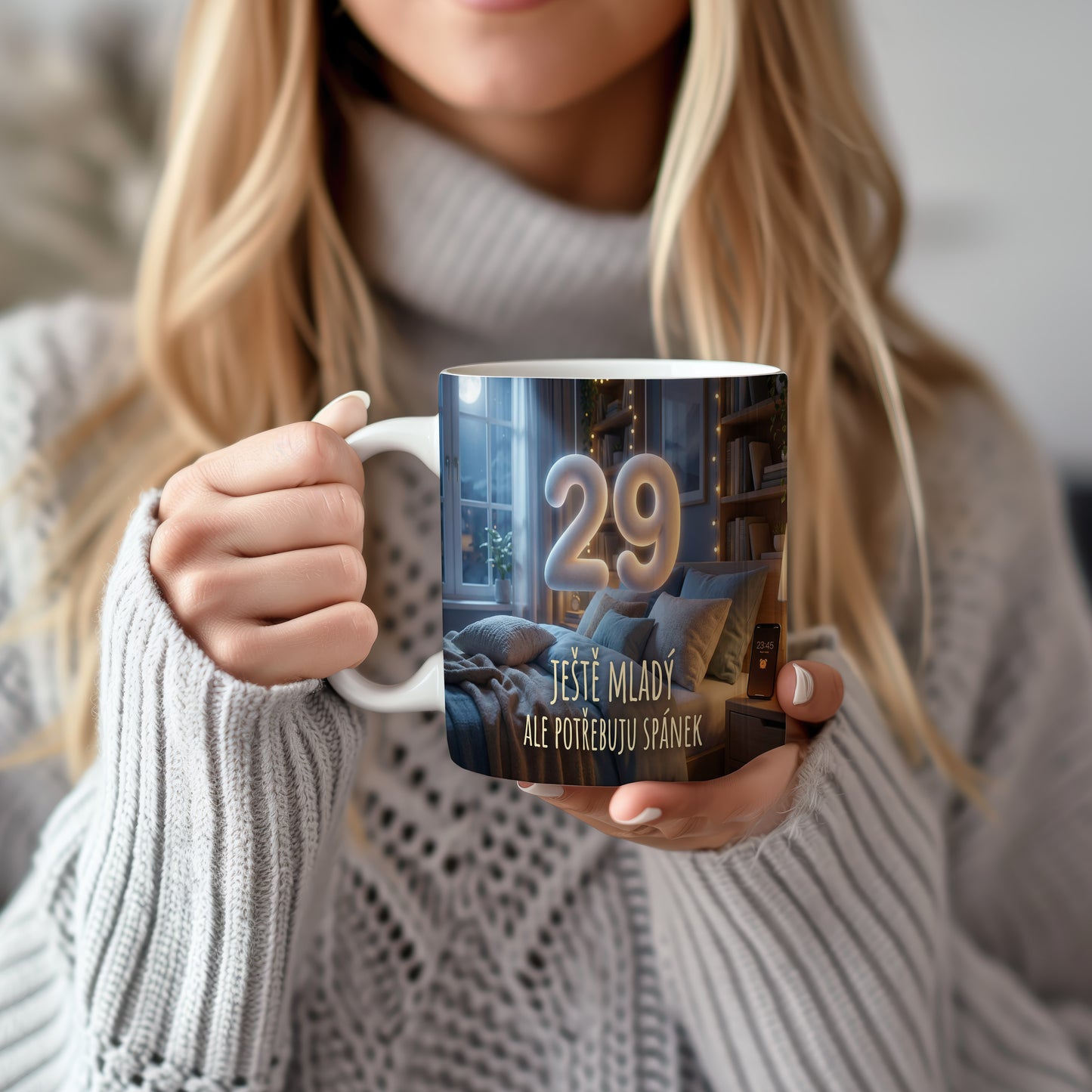 Narozeninový hrnek 29 let – JEŠTĚ MLADÝ ALE POTŘEBUJU SPÁNEK