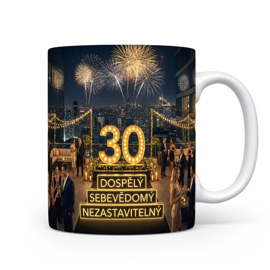 Narozeninový hrnek s číslem 30