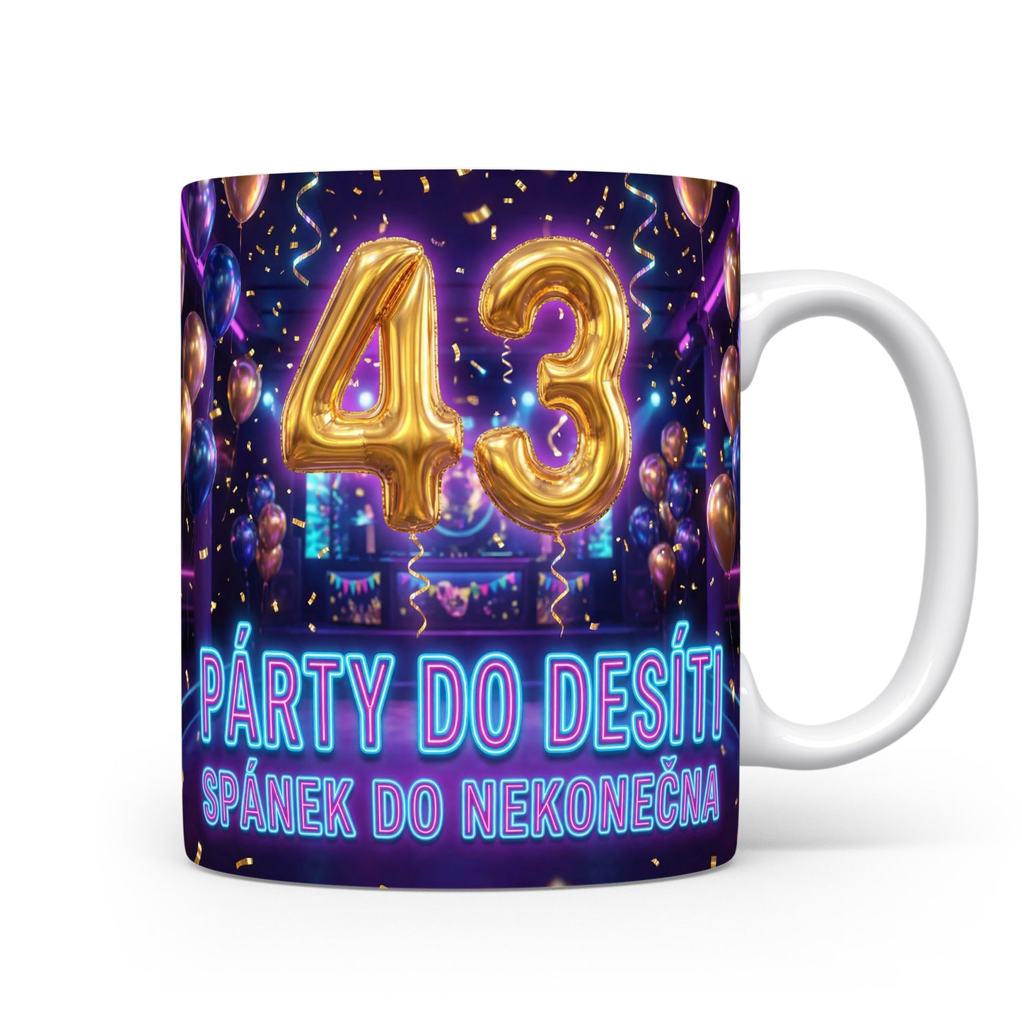 Narozeninový hrnek s číslem 43