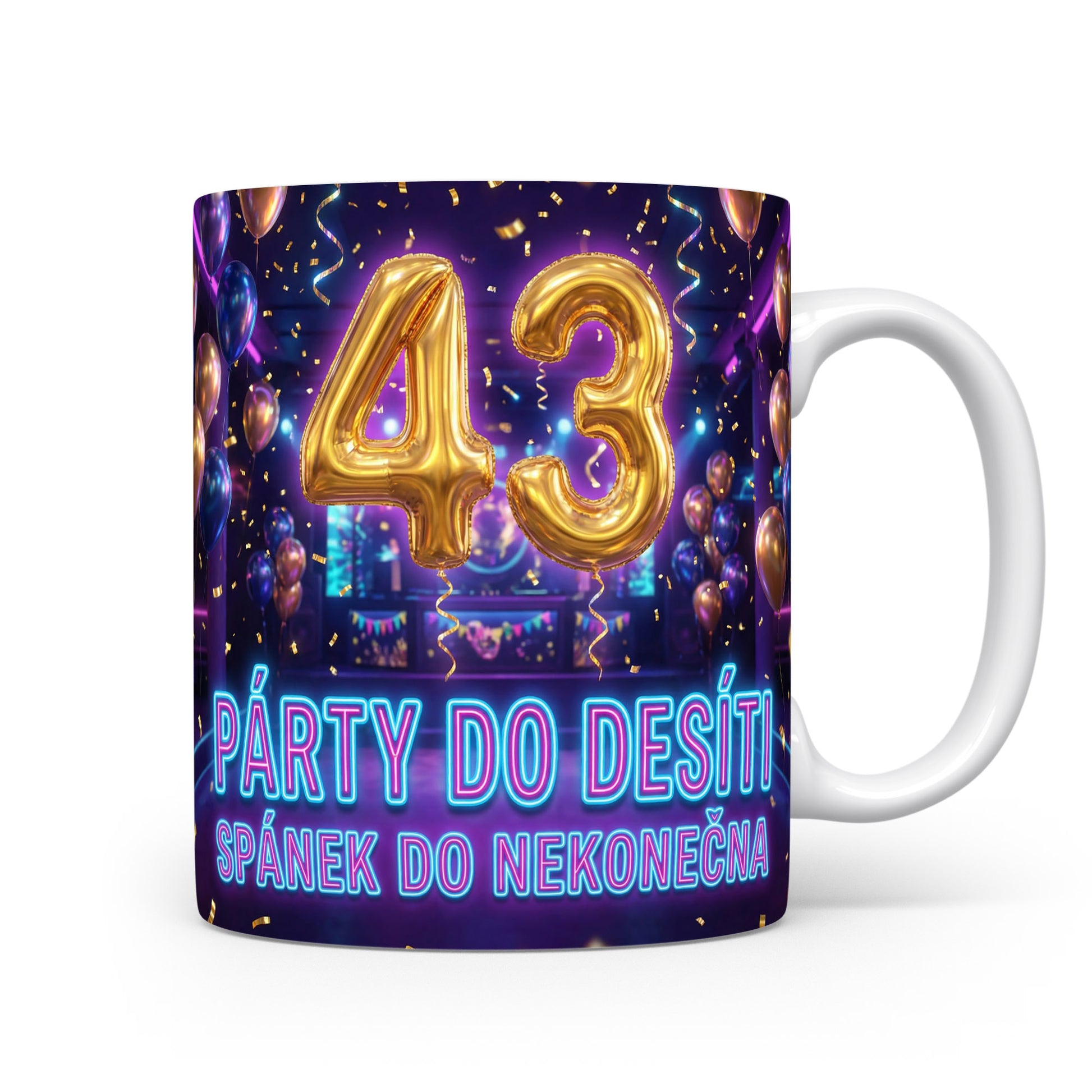 Narozeninový hrnek s číslem 43