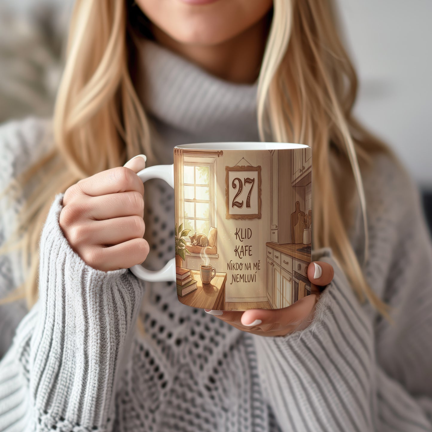 Narozeninový hrnek 27 let – KLID KAFE NIKDO NA MĚ NEMLUVÍ