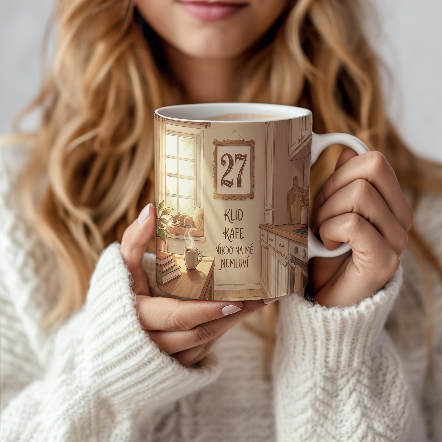 Narozeninový hrnek 27 let – KLID KAFE NIKDO NA MĚ NEMLUVÍ
