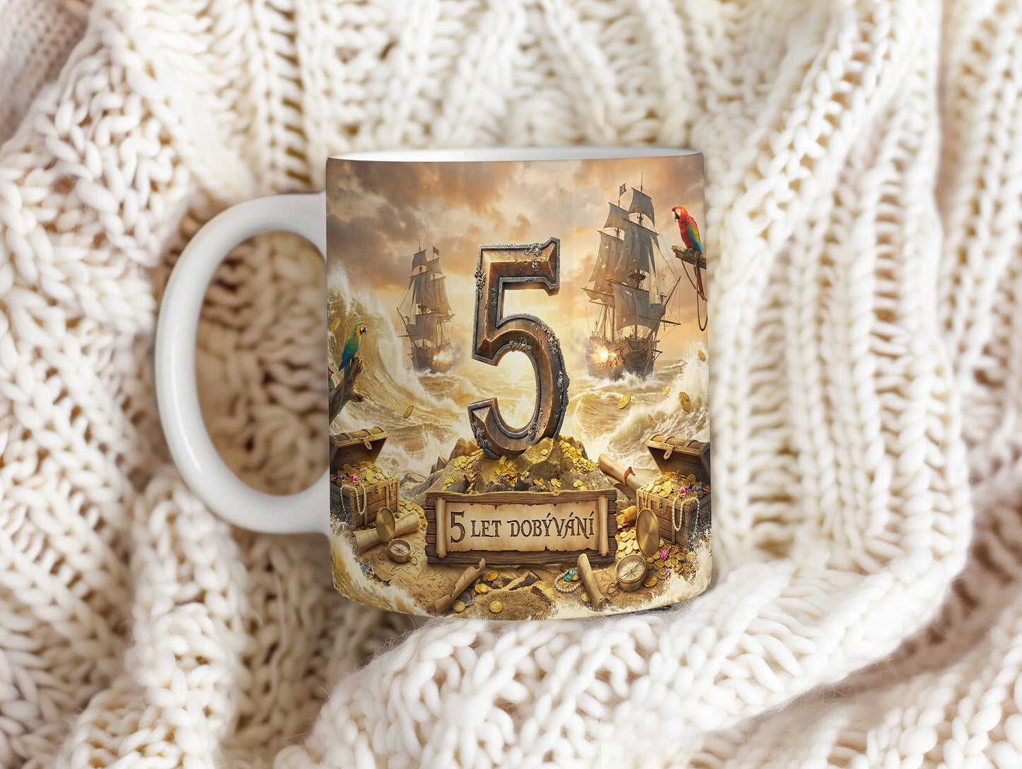 Narozeninový hrnek 5 let – 5 LET DOBÝVÁNÍ