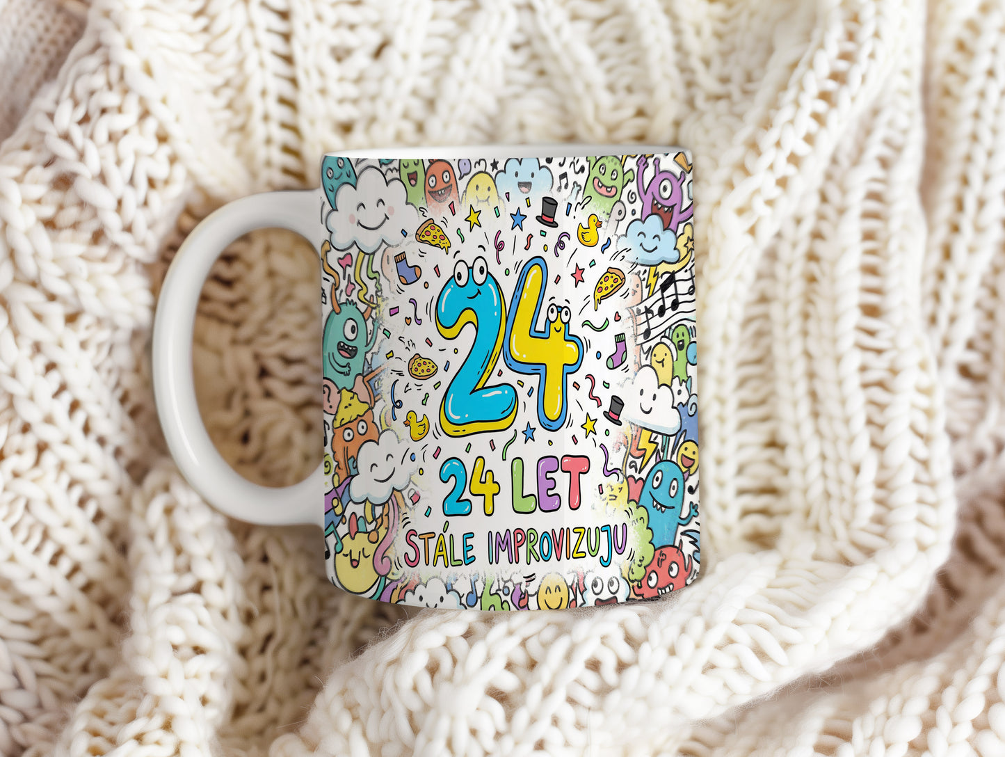 Narozeninový hrnek 24 let – STÁLE IMPROVIZUJU