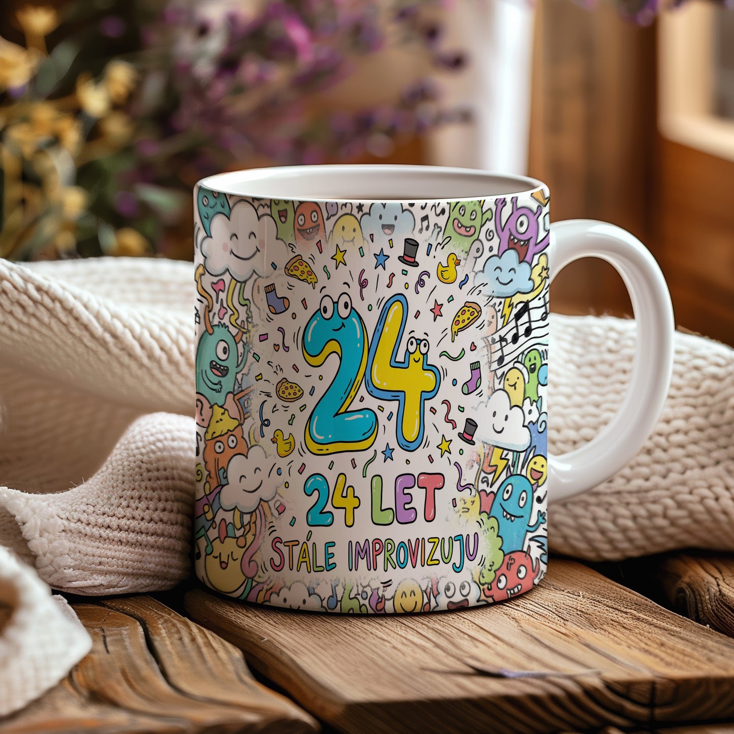 Narozeninový hrnek 24 let – STÁLE IMPROVIZUJU