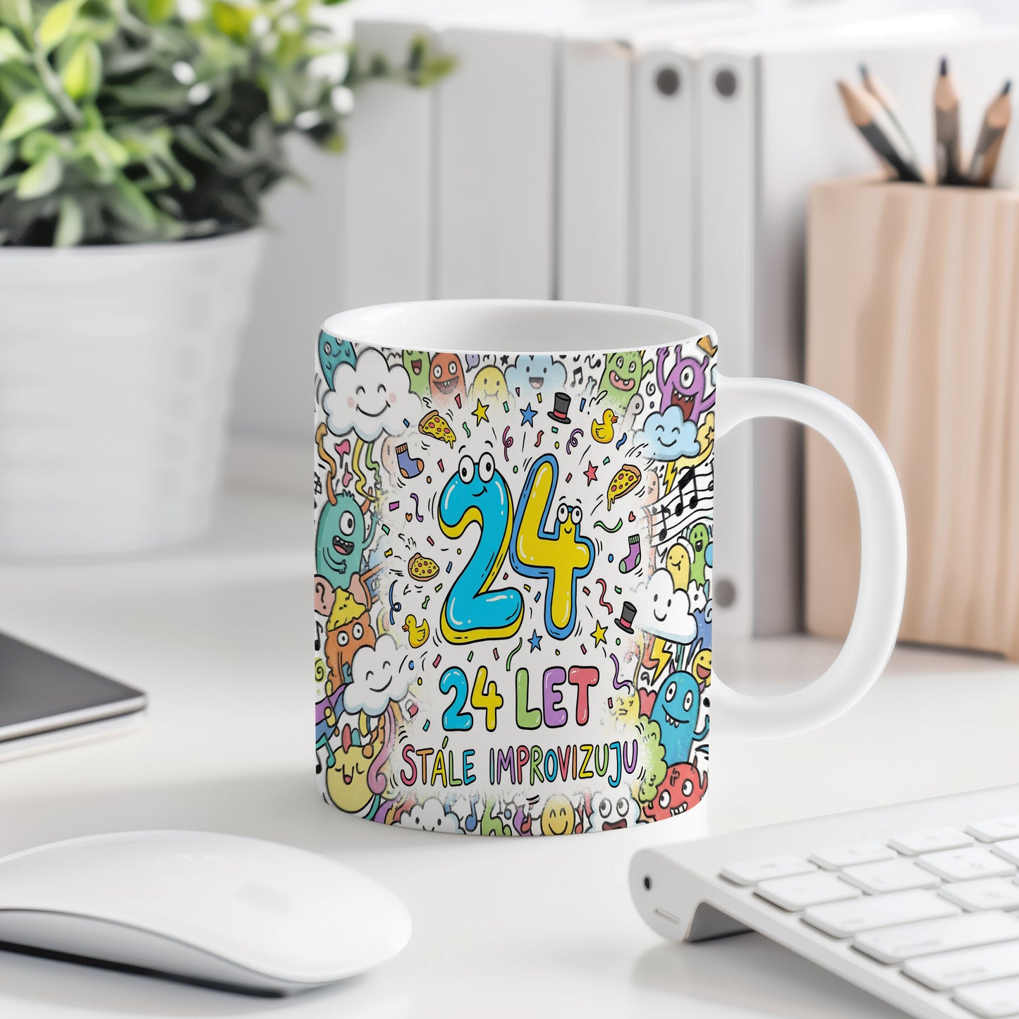Narozeninový hrnek 24 let – STÁLE IMPROVIZUJU