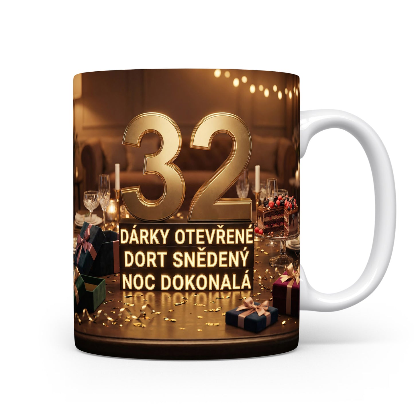 Narozeninový hrnek s číslem 32
