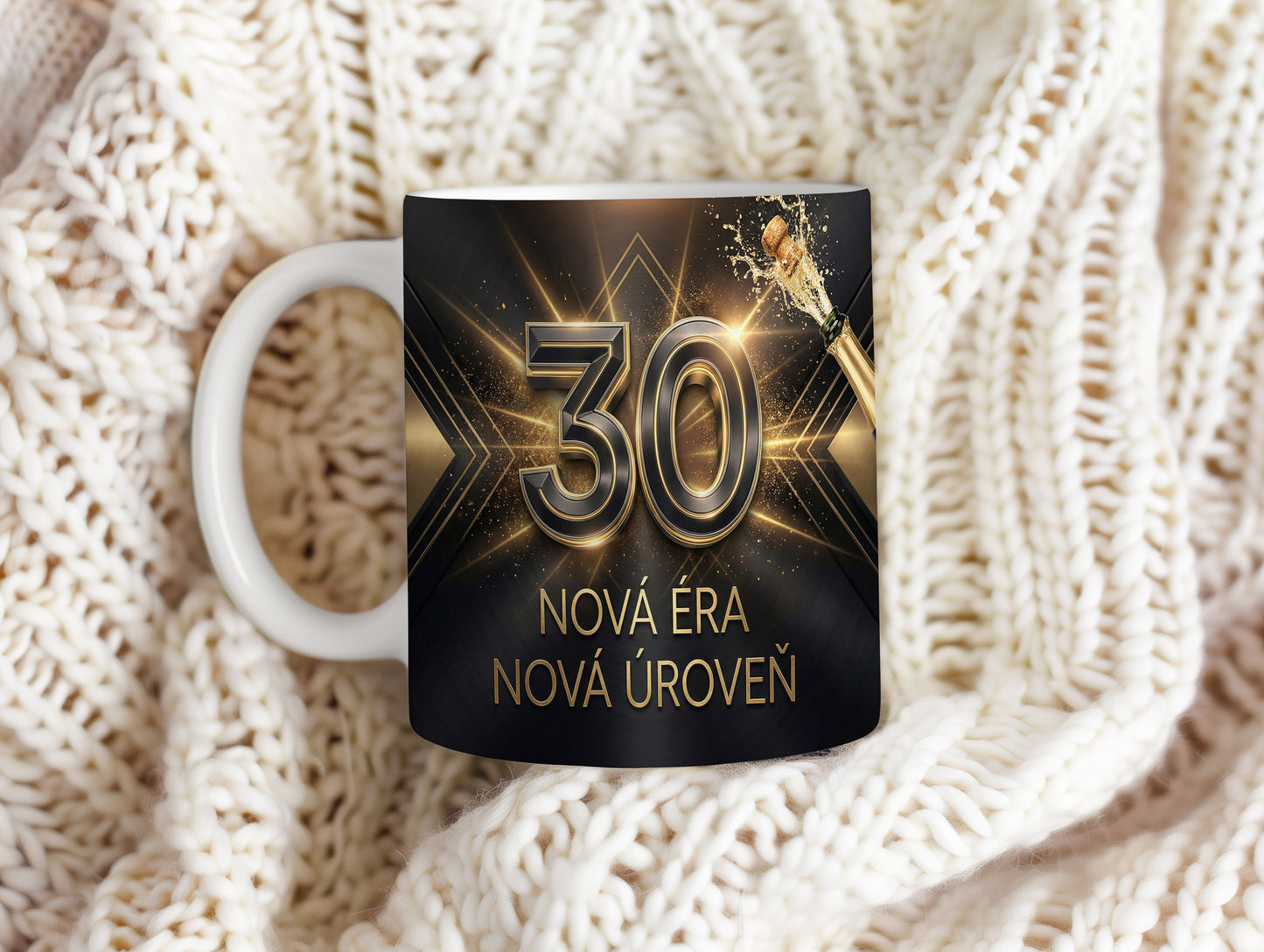 Narozeninový hrnek 30 let – NOVÁ ÉRA NOVÁ ÚROVEŇ