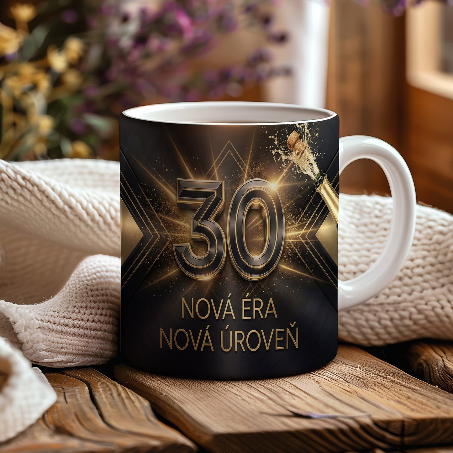 Narozeninový hrnek 30 let – NOVÁ ÉRA NOVÁ ÚROVEŇ