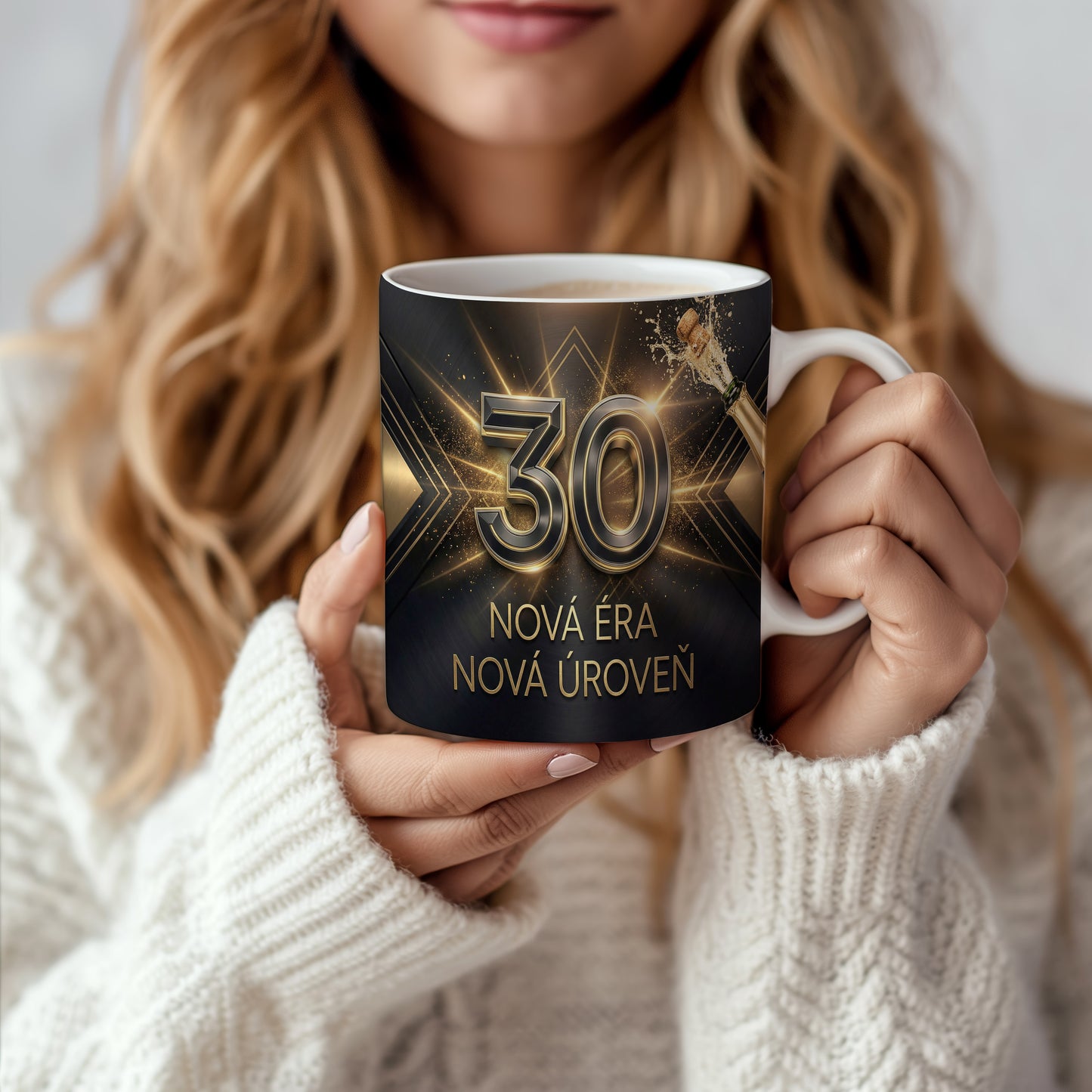 Narozeninový hrnek 30 let – NOVÁ ÉRA NOVÁ ÚROVEŇ