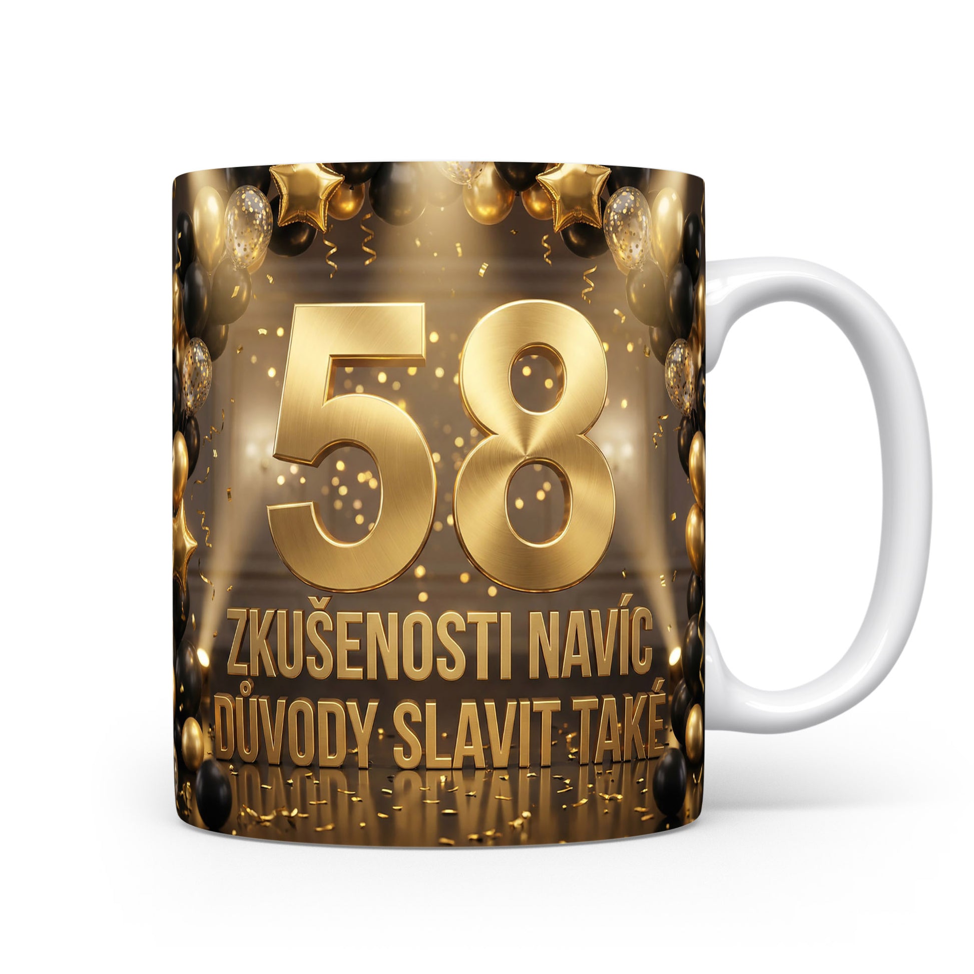 Narozeninový hrnek s číslem 58