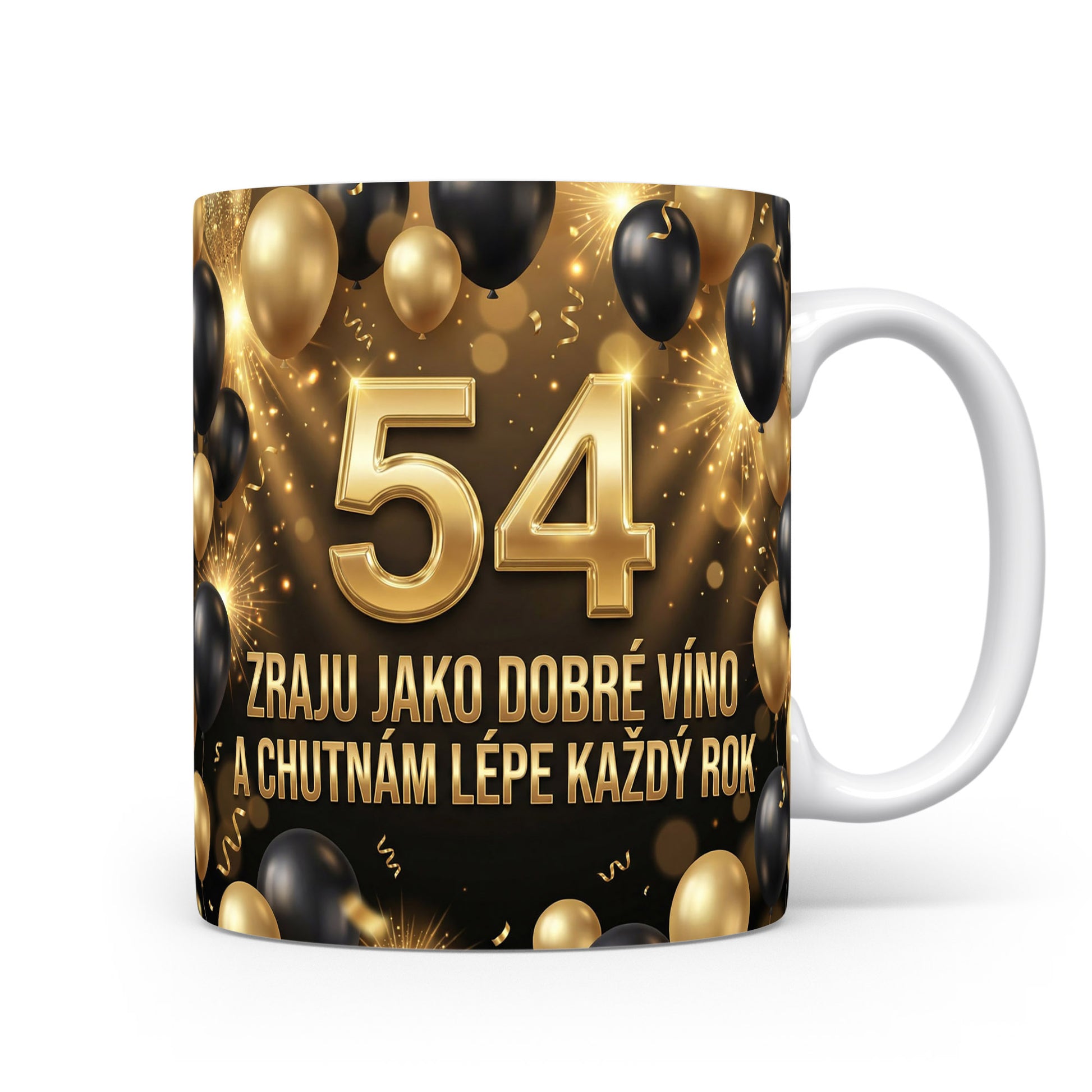 Narozeninový hrnek s věkem 54