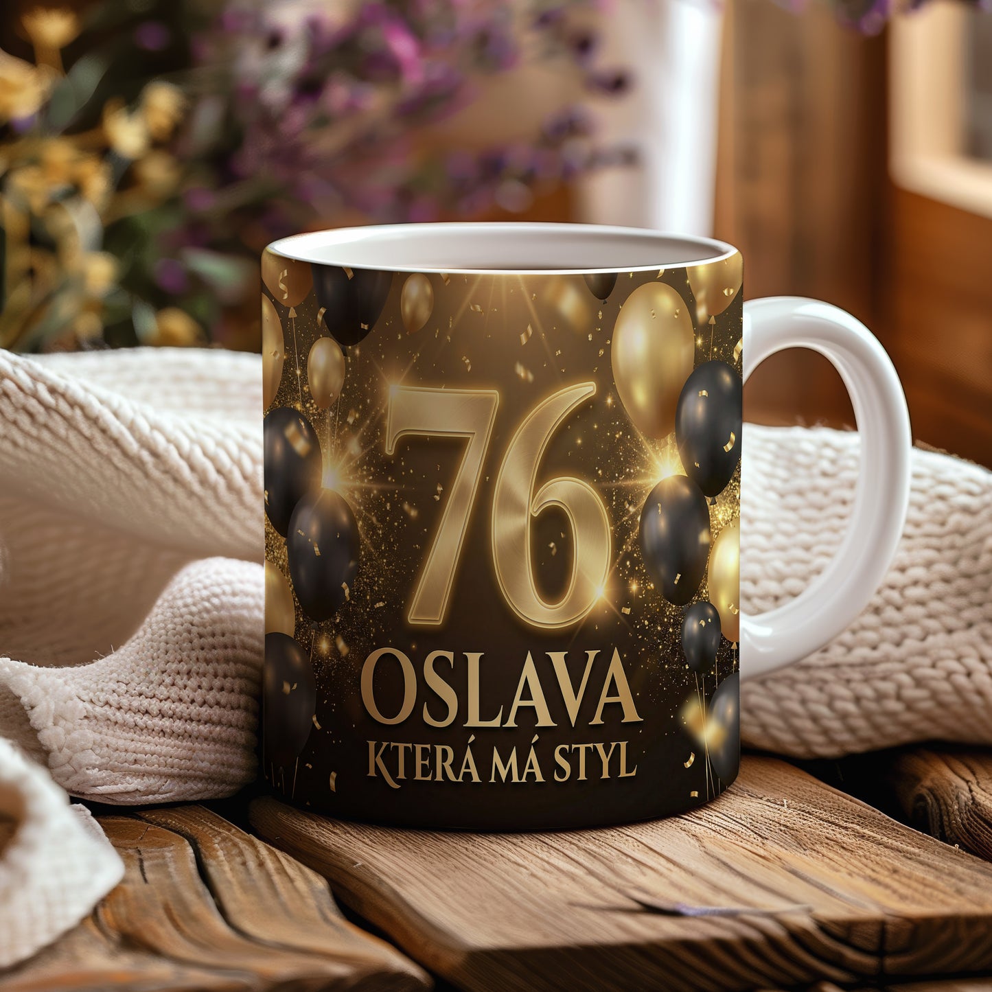 Narozeninový hrnek 76 let – OSLAVA KTERÁ MÁ STYL