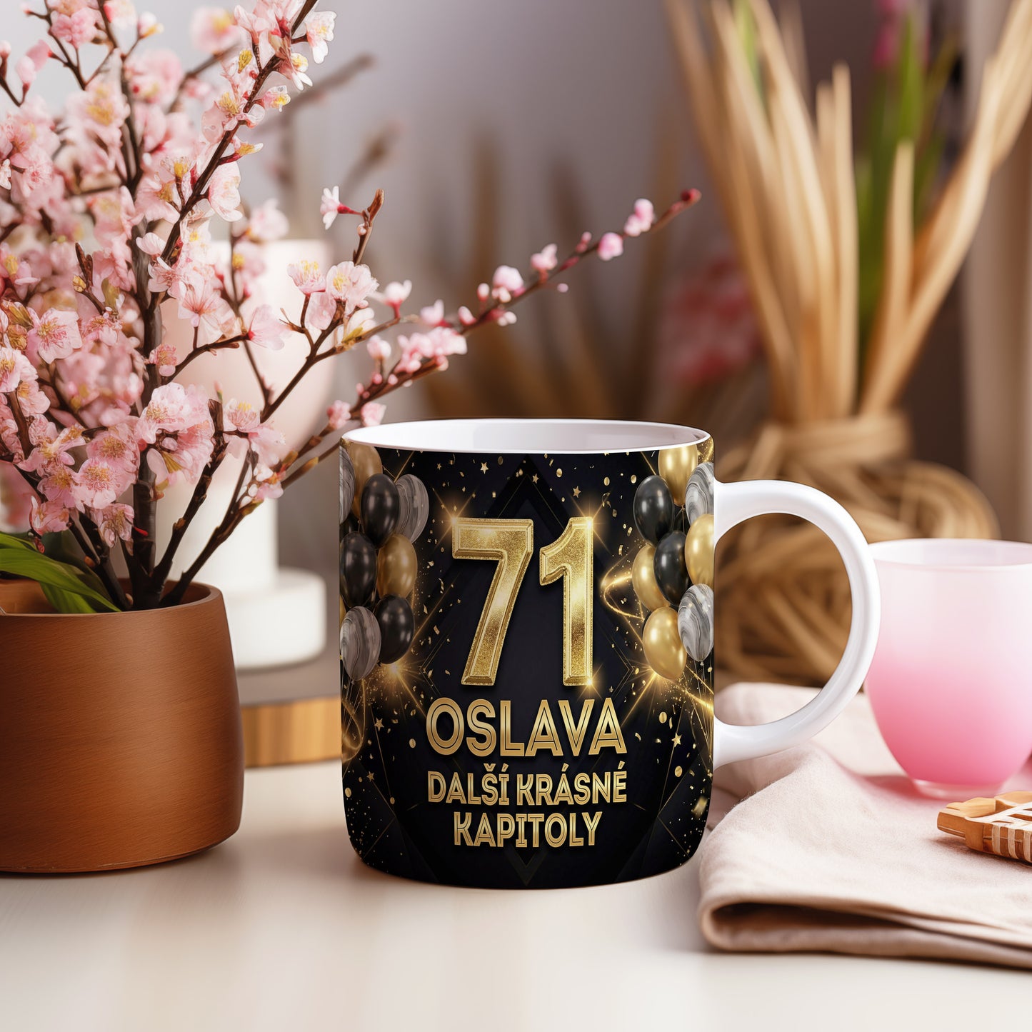 Narozeninový hrnek 71 let – OSLAVA DALŠÍ KRÁSNÉ KAPITOLY