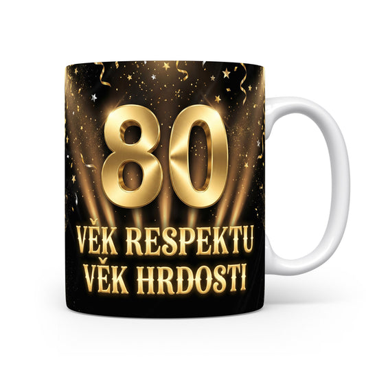 Hrnček s nápisem k 80. narozeninám
