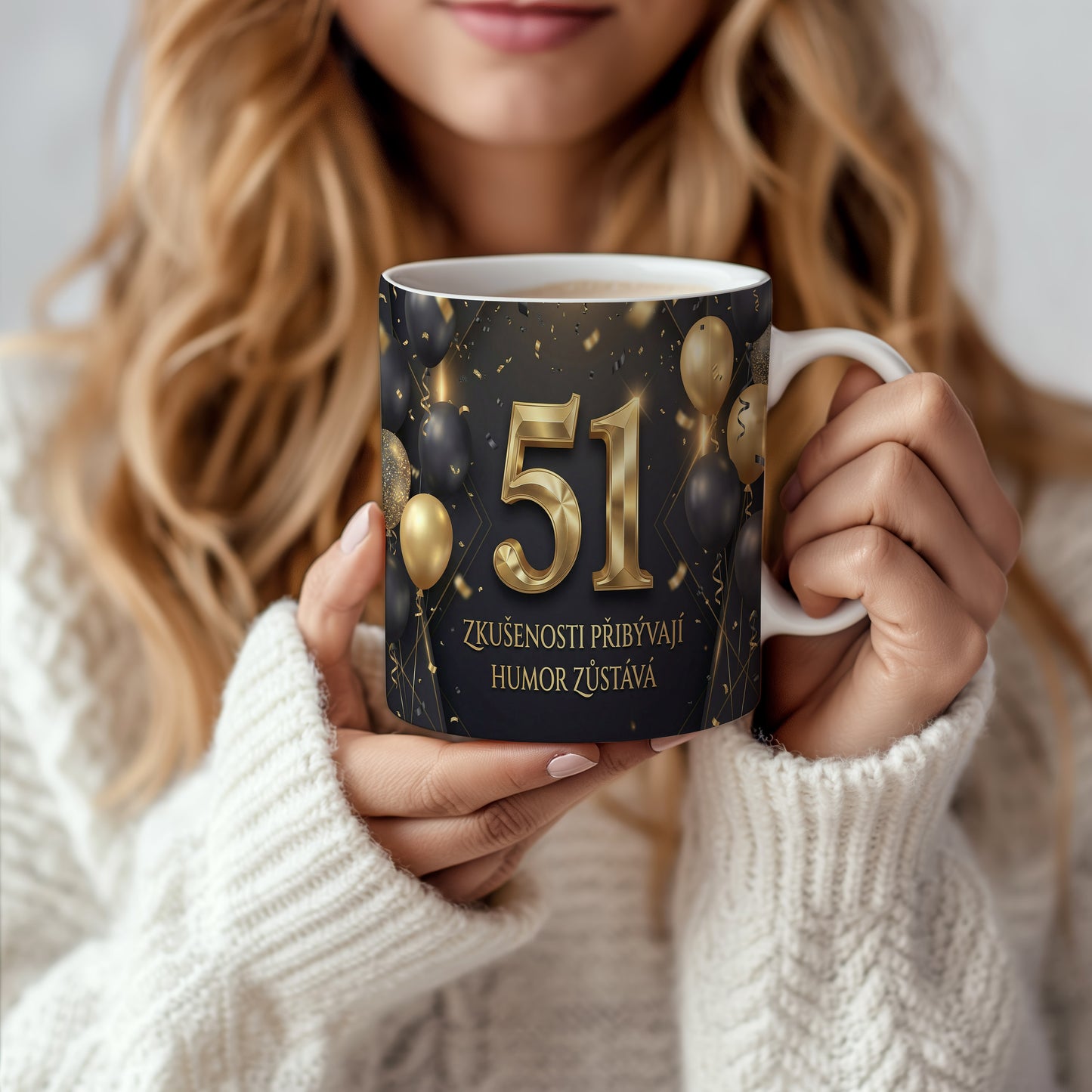 Narozeninový hrnek 51 let – Zkušenosti přibývají, humor zůstává