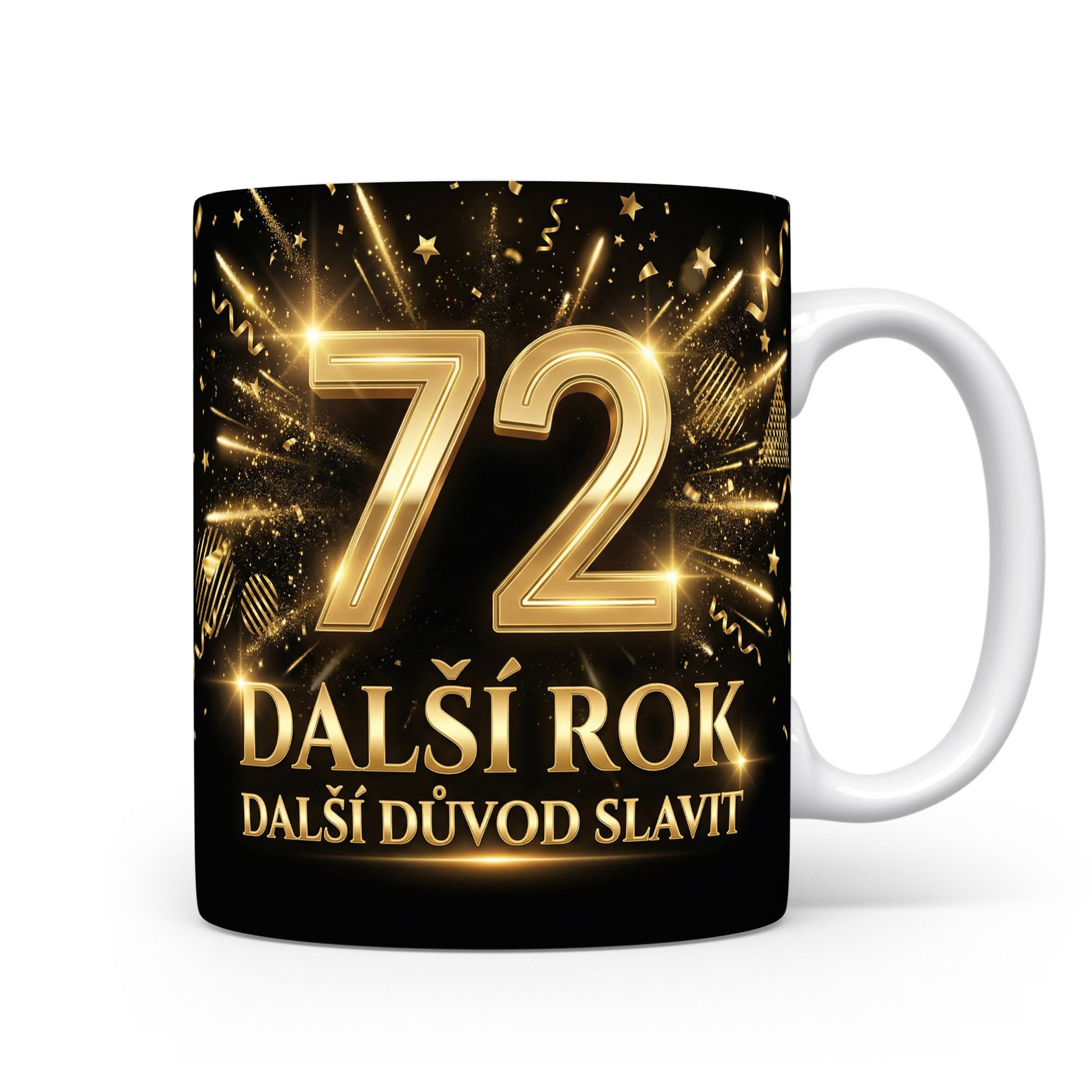Narozeninový hrnek s číslem 72