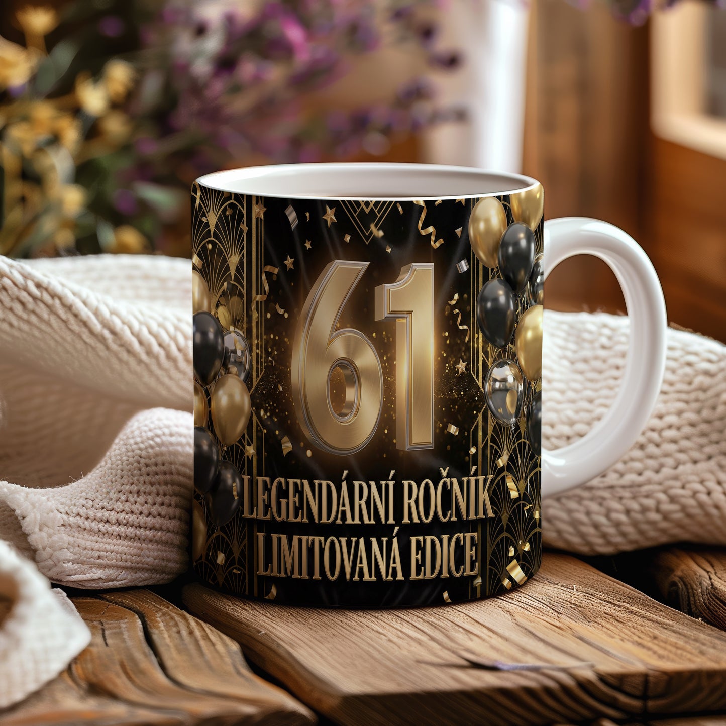 Narozeninový hrnek 61 let – LEGENDÁRNÍ ROČNÍK LIMITOVANÁ EDICE