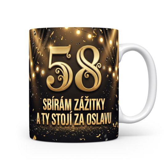 Narozeninový hrnek s číslem 58