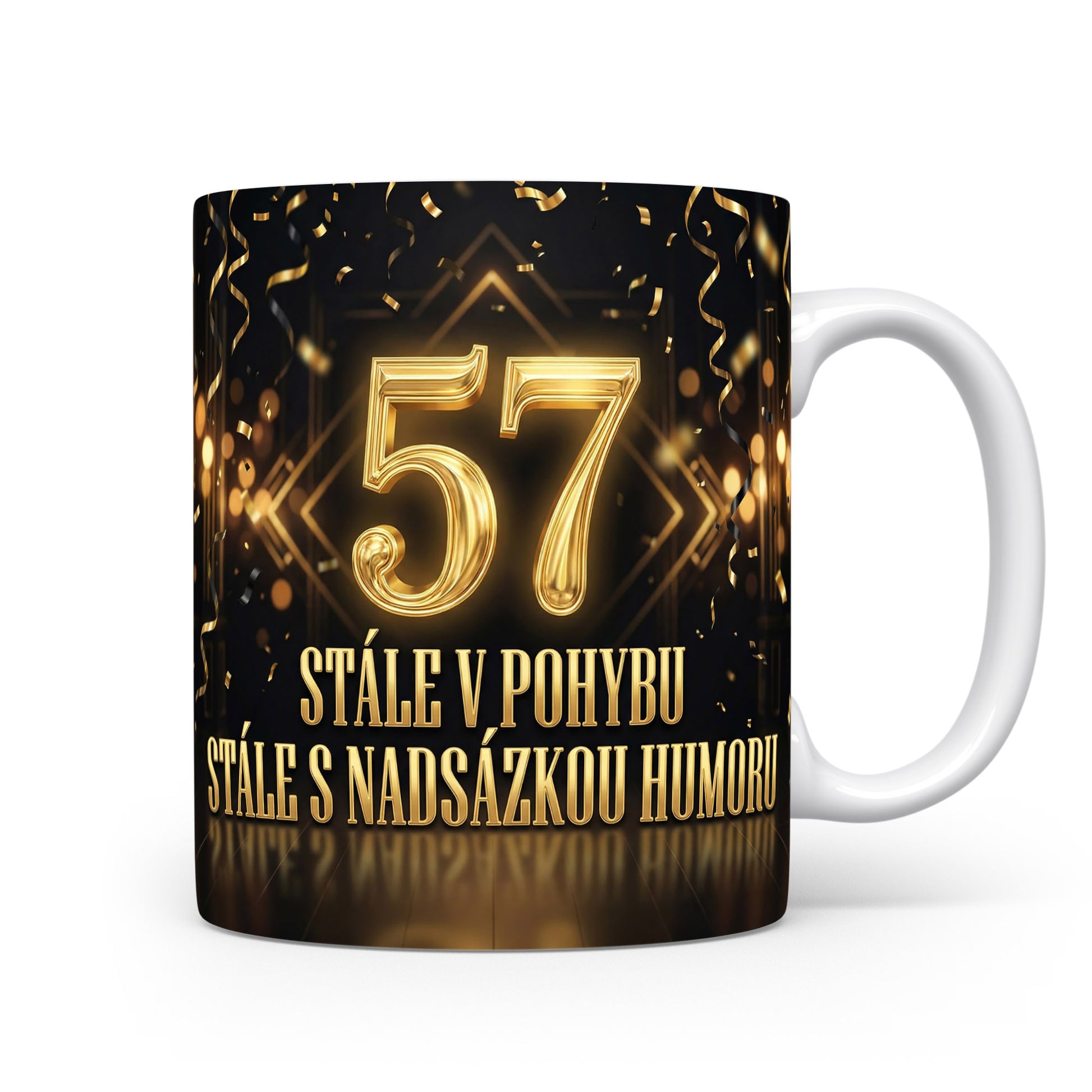 Narozeninový hrnek s číslem 57