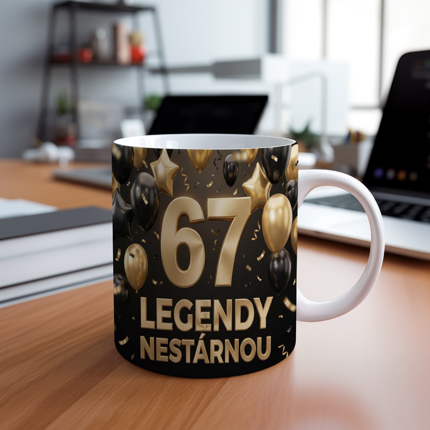 Narozeninový hrnek 67 let – LEGENDY NESTÁRNOU