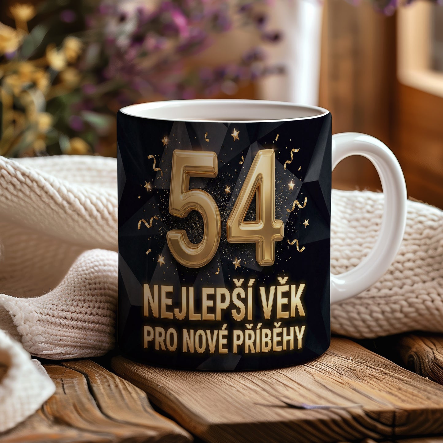 Narozeninový hrnek 54 let – NEJLEPŠÍ VĚK PRO NOVÉ PŘÍBĚHY