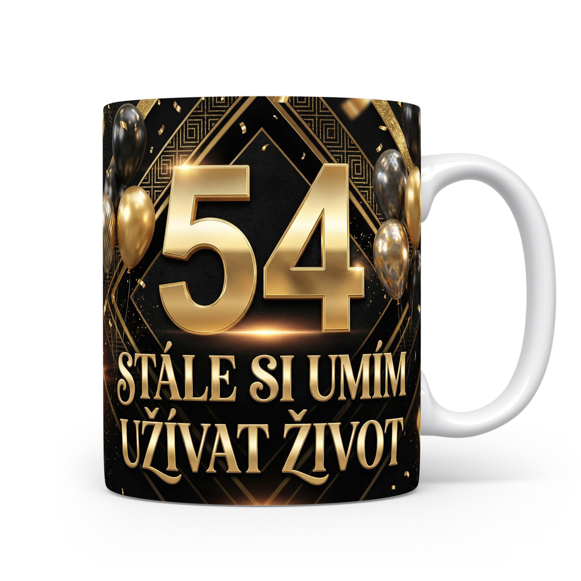 Narozeninový hrnek s věkem 54