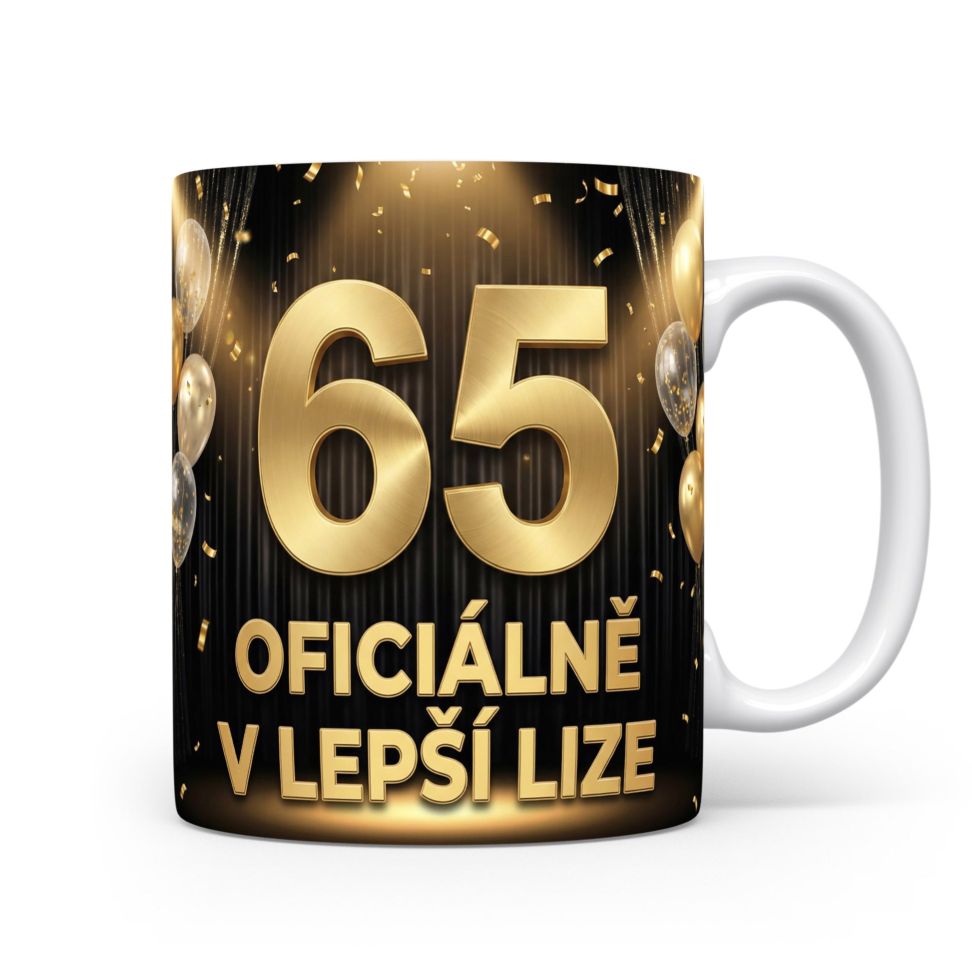 Narozeninový hrnek s číslem 65