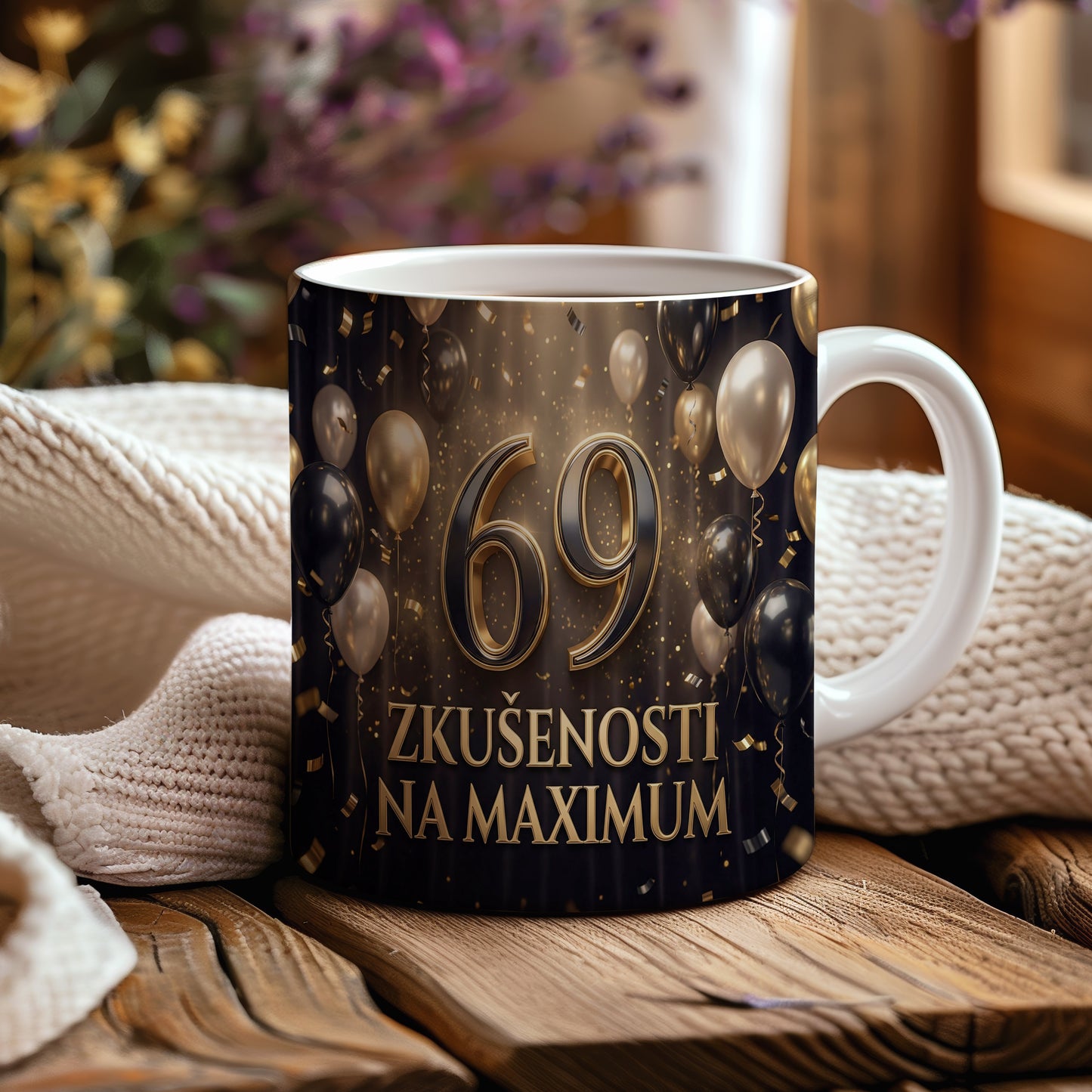 Narozeninový hrnek 69 let – ZKUŠENOSTI NA MAXIMUM